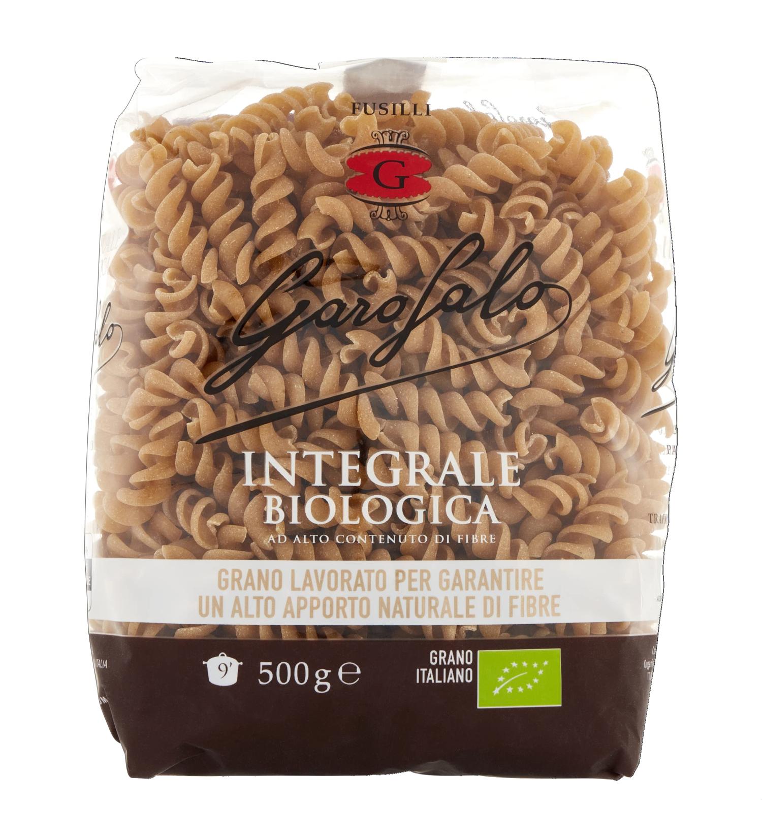 Garofalo Whole Wheat Organic Fusilli 500g - Pack of 1 | Premium Quality Pasta - Buy Online on SooperMarket.com
