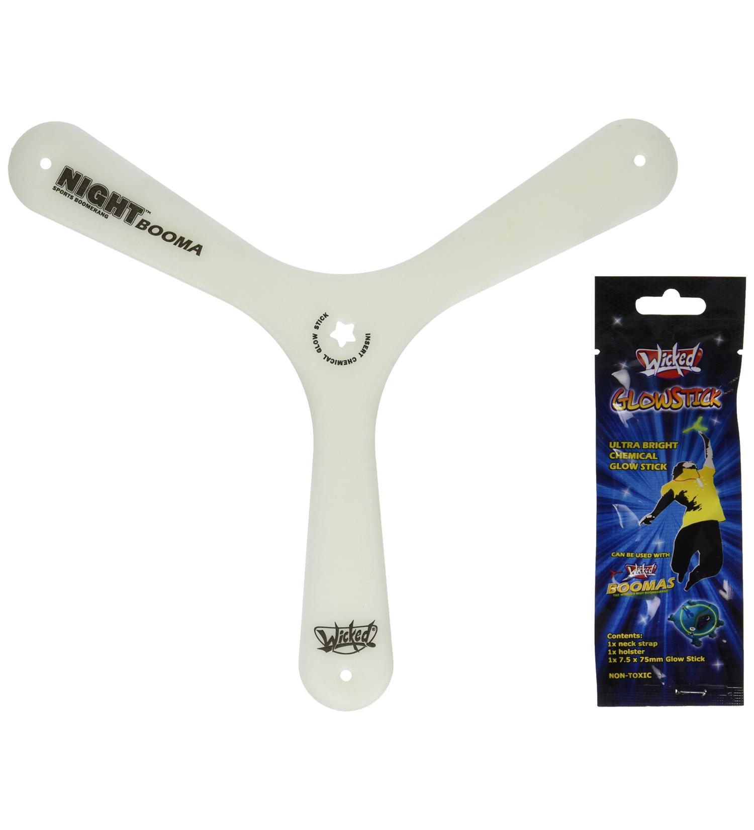 Wicked Vision Night Booma Sports Boomerang Glow in The Dark