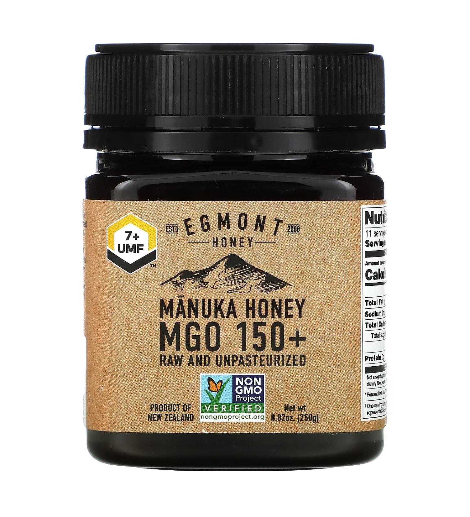 Egmont Honey Manuka Honey Raw And Unpasteurized MGO 150+ 8.82 oz (250 g)