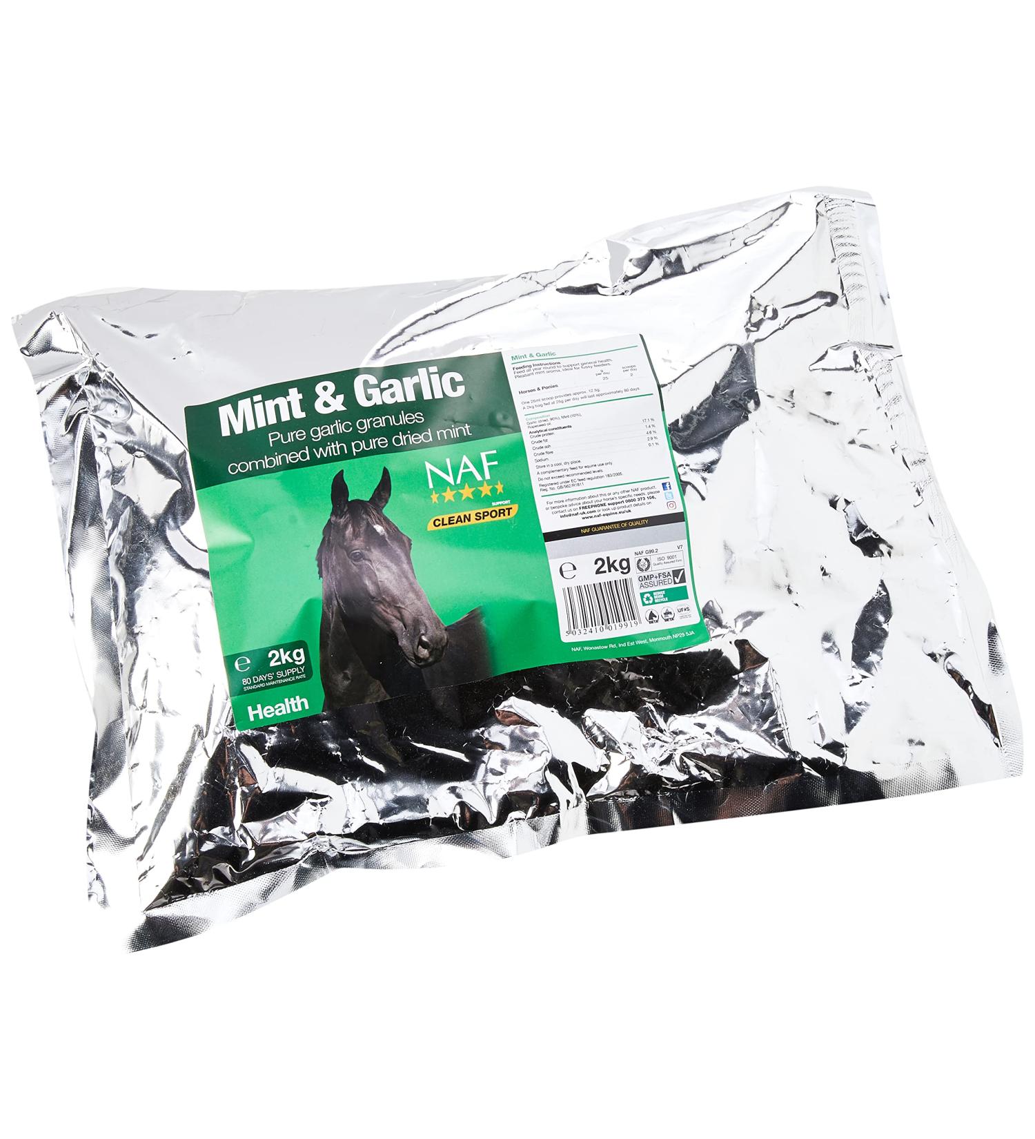 Natural Animal Feeds NAF Mint and Garlic 2 kg (Pack of 1) - Buy Online on SooperMarket.com