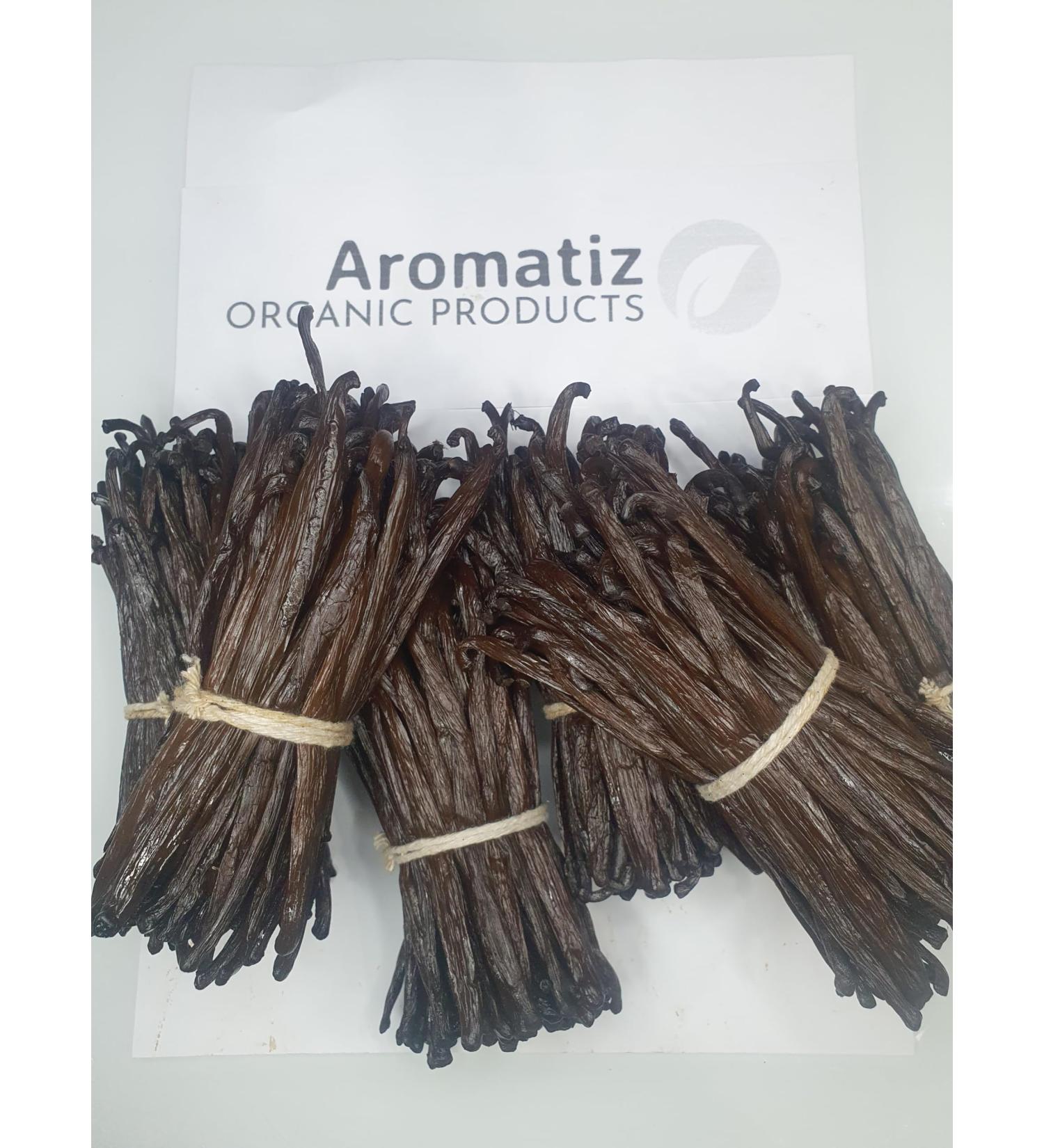 Aromatiz Grade A Madagascar Vanilla Pods - Fresh 10-13cm (Pack of 10) - Buy Online on SooperMarket.com