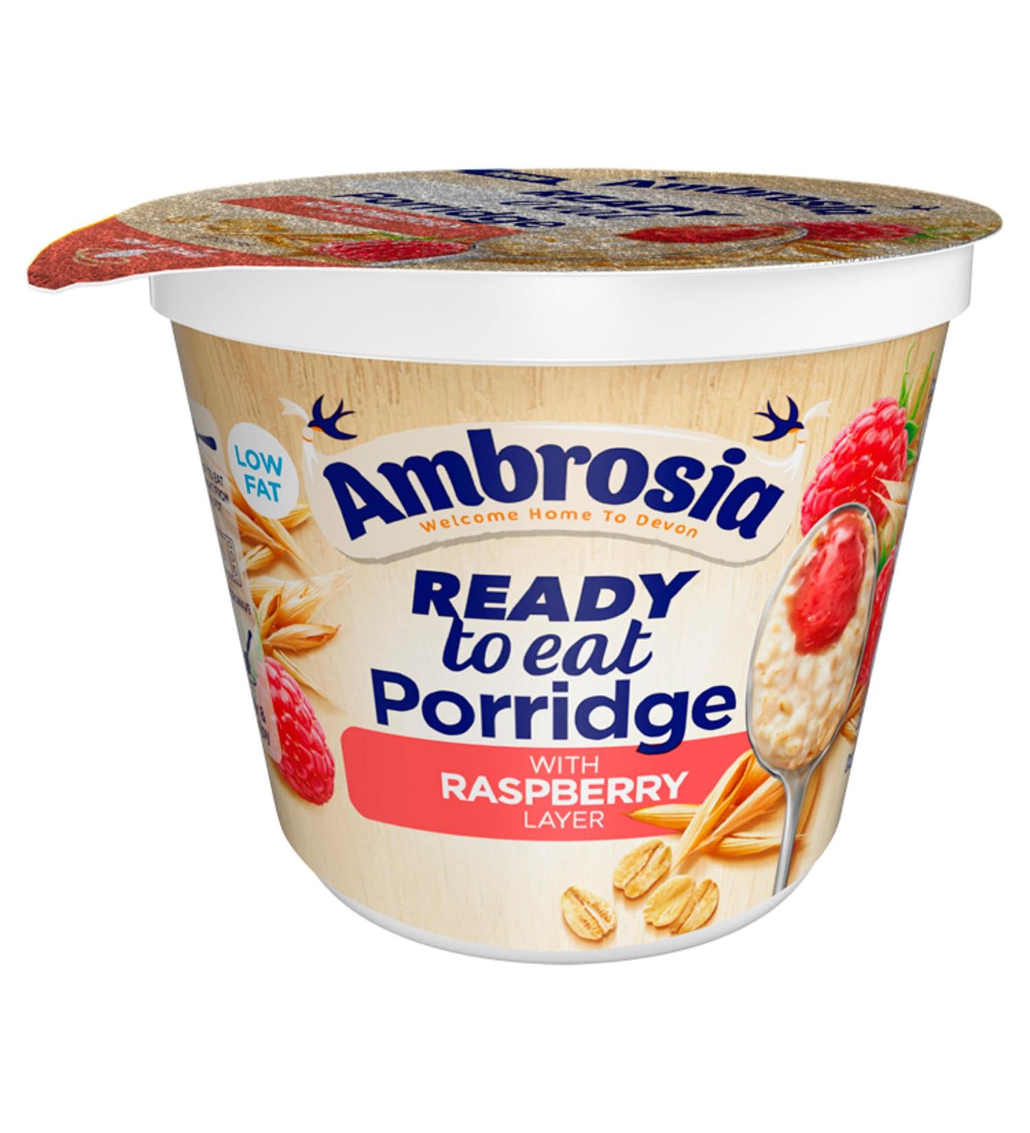 Ambrosia Raspberry Layered Ready to Eat Porridge 210g