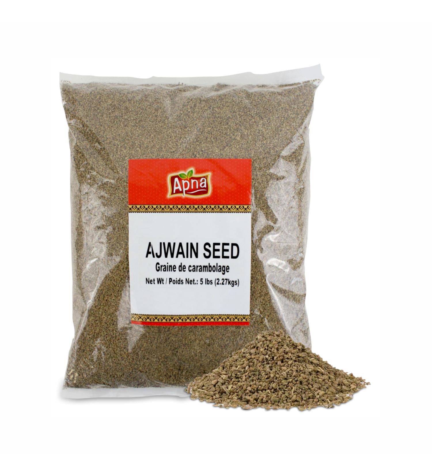 Apna Ajwain Seeds 2.25 kg (5 lb) Carom Seeds for Cooking 100% Natural & Non-GMO Vegan & Gluten Free