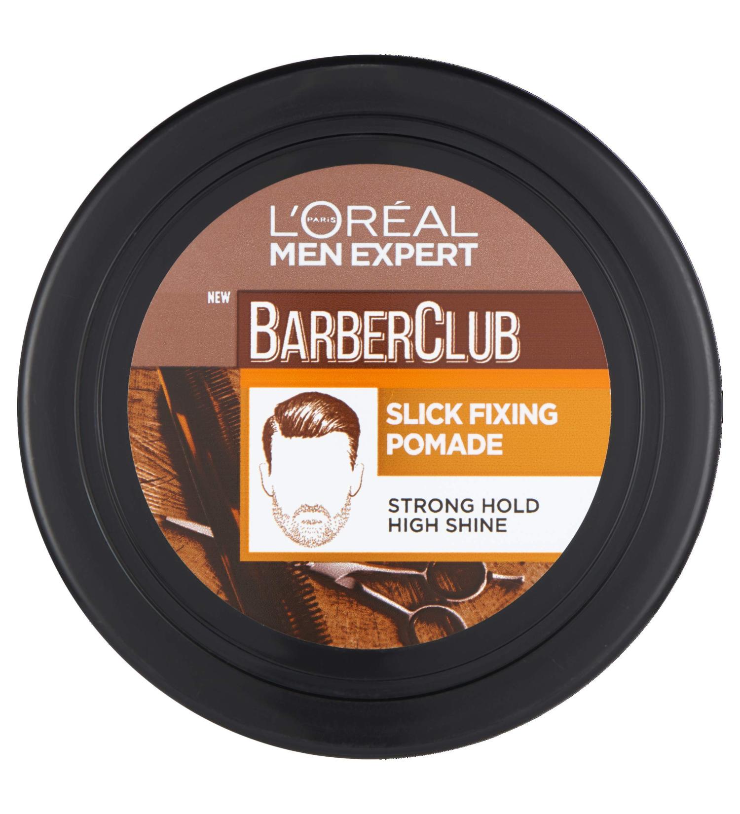 L'Oreal Paris Men Expert Barber Club Slick Fixing Pomade Wax 75ml - Strong Hold Hair Wax for Men - Buy Online on SooperMarket.com