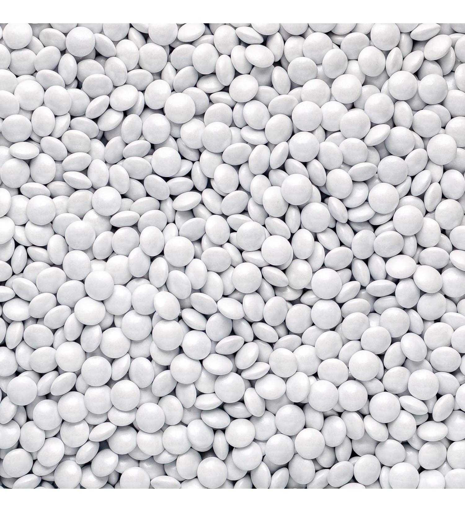 Coloured Milk Chocolate Beans - 30g or 100g - Cake Cupcake & Cookie Decoration Sprinkles (White 100g) White 100g
