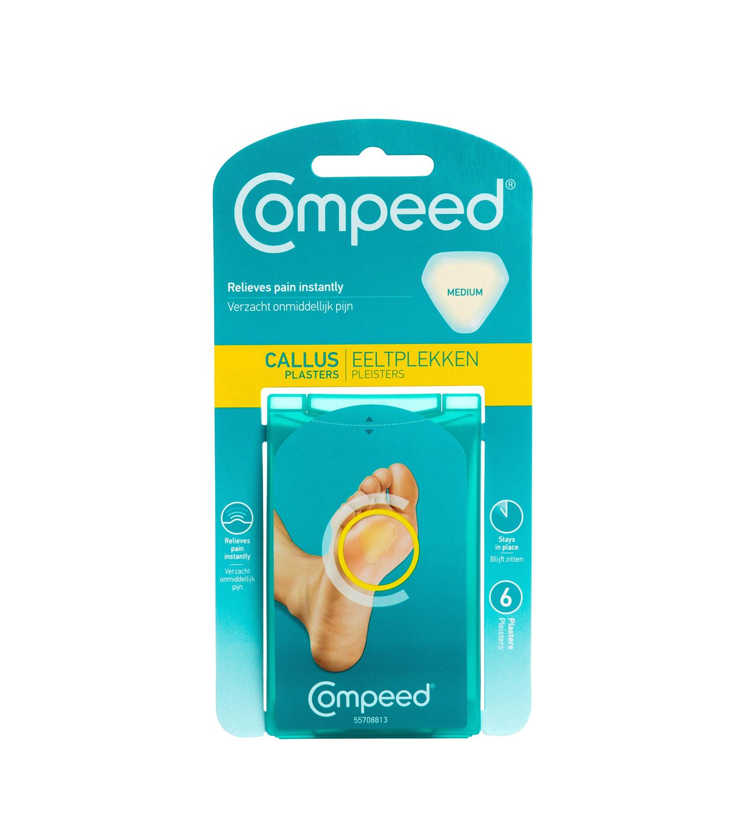 Compeed Callouses 6 Medium Plasters - Advanced Treatment for Smooth Skin - Buy Online on SooperMarket.com