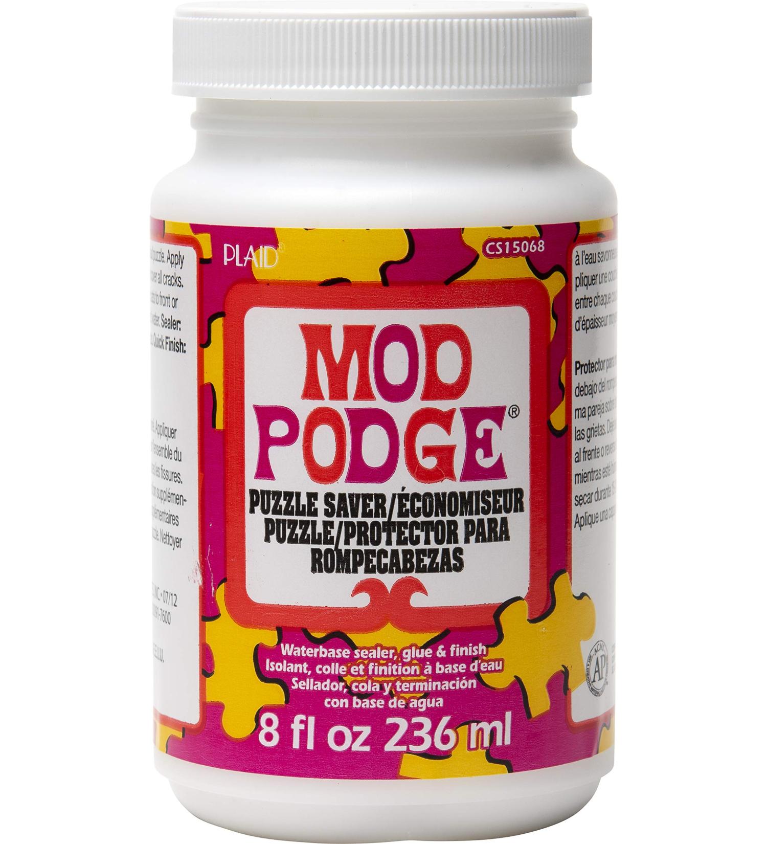 Mod Podge Puzzle Saver 8oz (CS15068) - White Puzzle Sealing Solution - Buy Online on SooperMarket.com