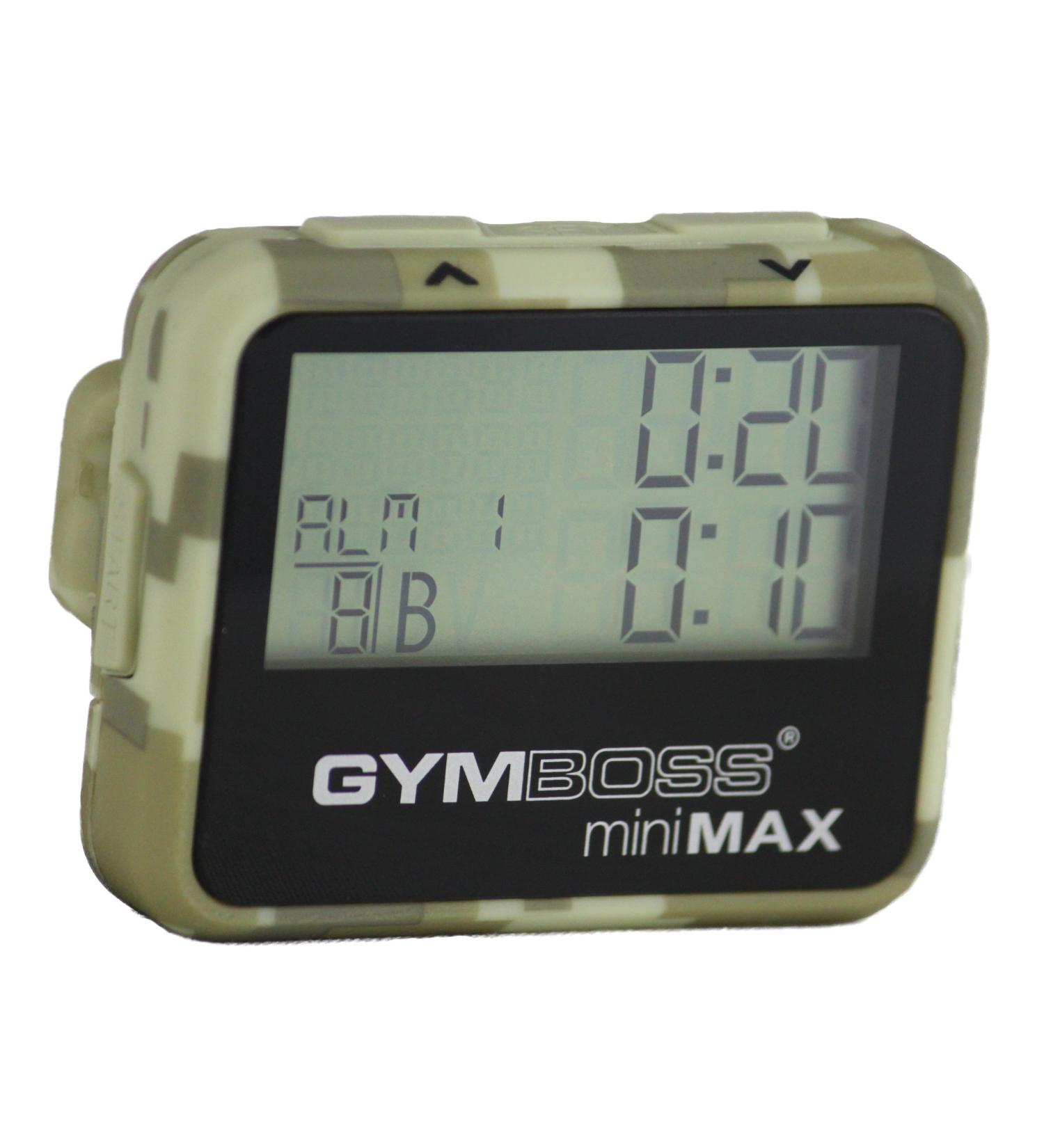 Buy Gymboss miniMAX Interval Timer & Stopwatch - Camouflage/Light Brown SOFT COATING | Best International Shipping - Buy Online on SooperMarket.com