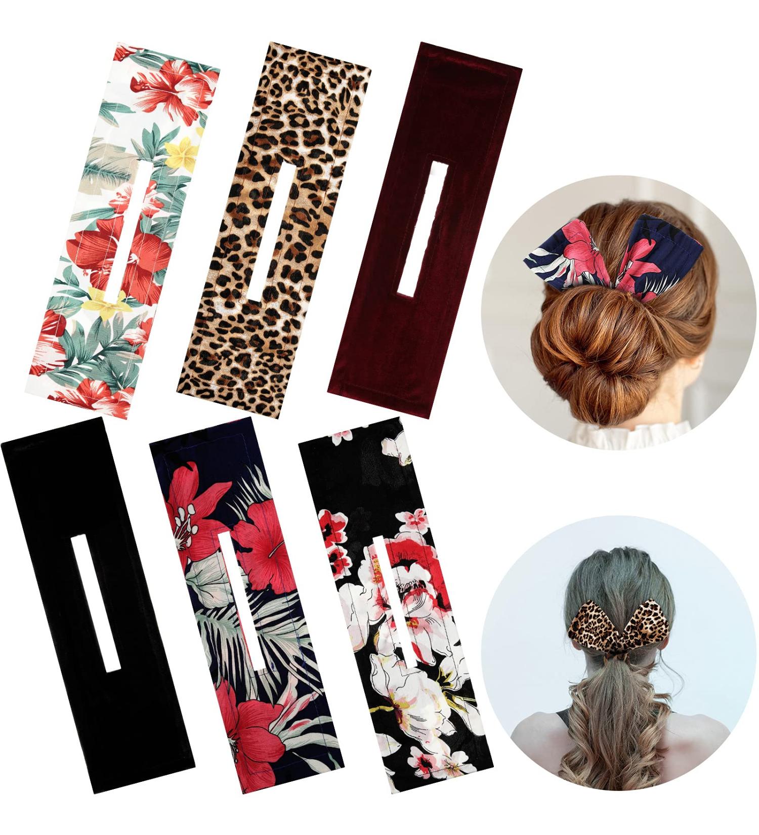 6-Piece Deft Bun Hair Maker Set | French Twist Bun Hair Tool for Women | Stylish Summer Headband & Hairpin | Flexible Twist Maker in Multi Colors - Buy Online on SooperMarket.com