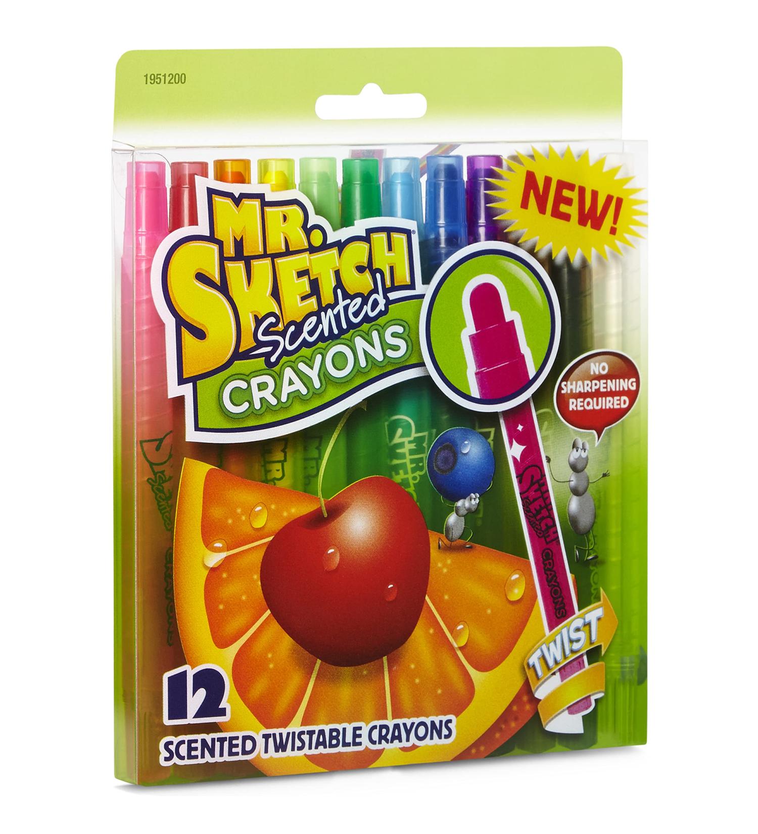 Mr. Sketch Scented Twistable Crayons Assorted 12 Pack - 12 Count | Standard Packaging | 1 Pack - Buy Online on SooperMarket.com