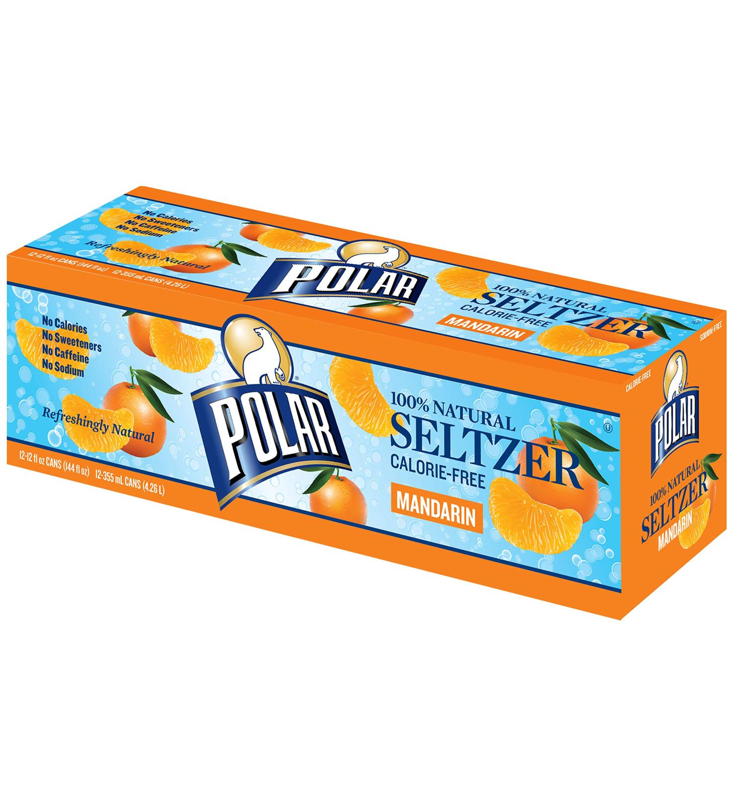 Polar Beverages Seltzer Mandarin, 12 oz