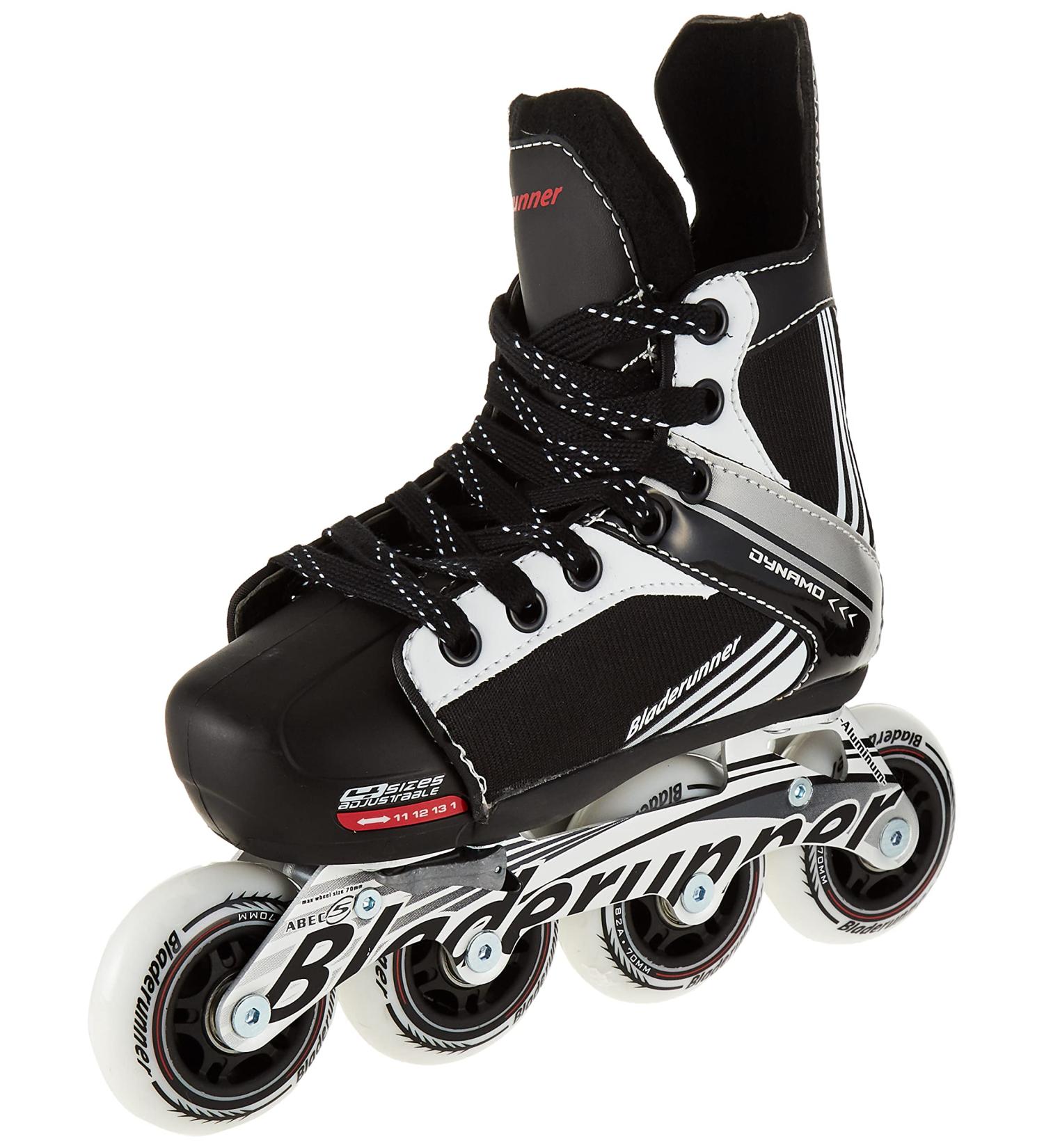 Adjustable Rollerblade Bladerunner Dynamo Jr Inline Hockey Skate | Black/Red | Size 4-7 - Buy Online on SooperMarket.com