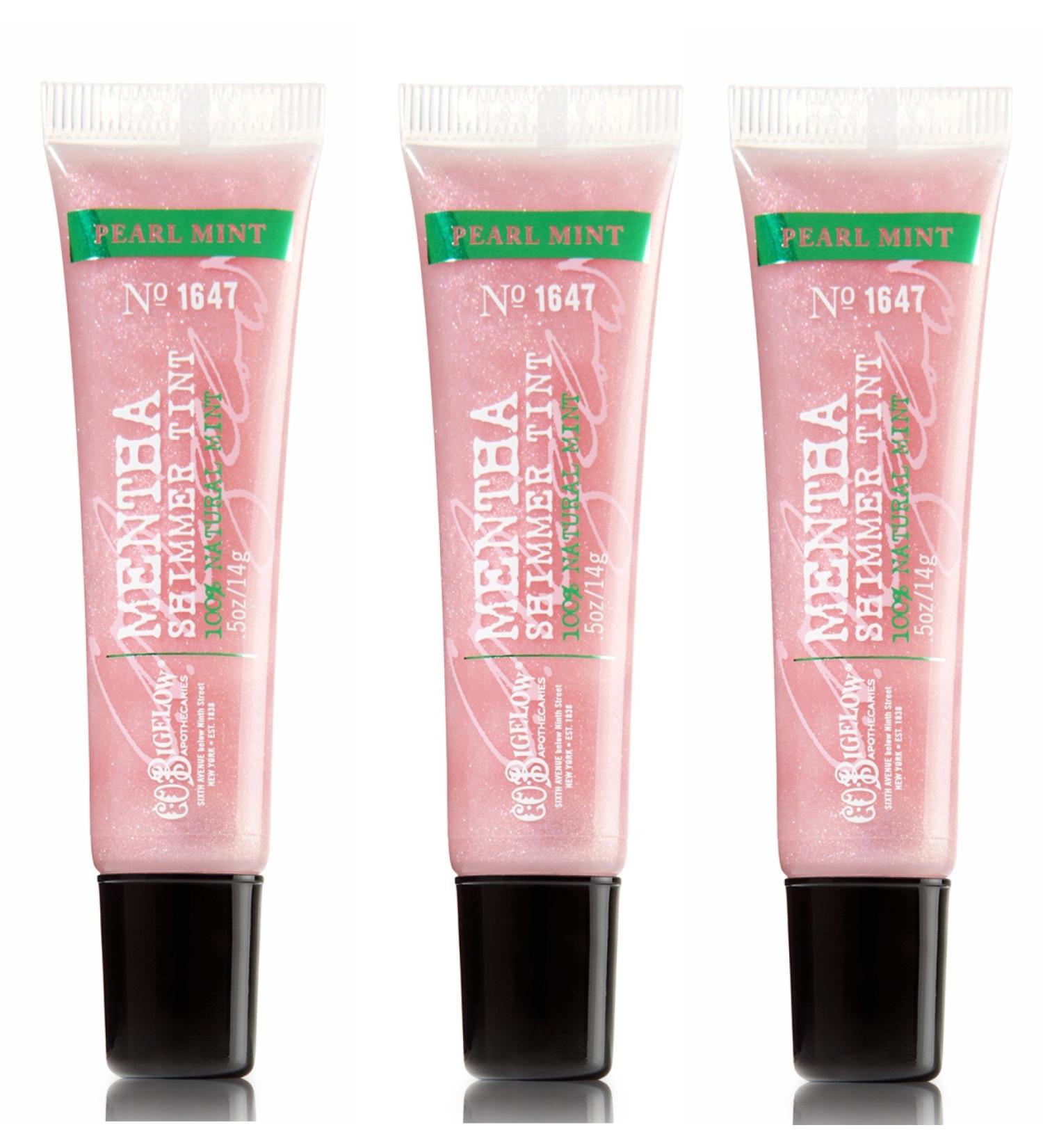Bath & Body Works C.O. Bigelow Mentha 3 Pack Shimmer Tint Pearl Mint 1647