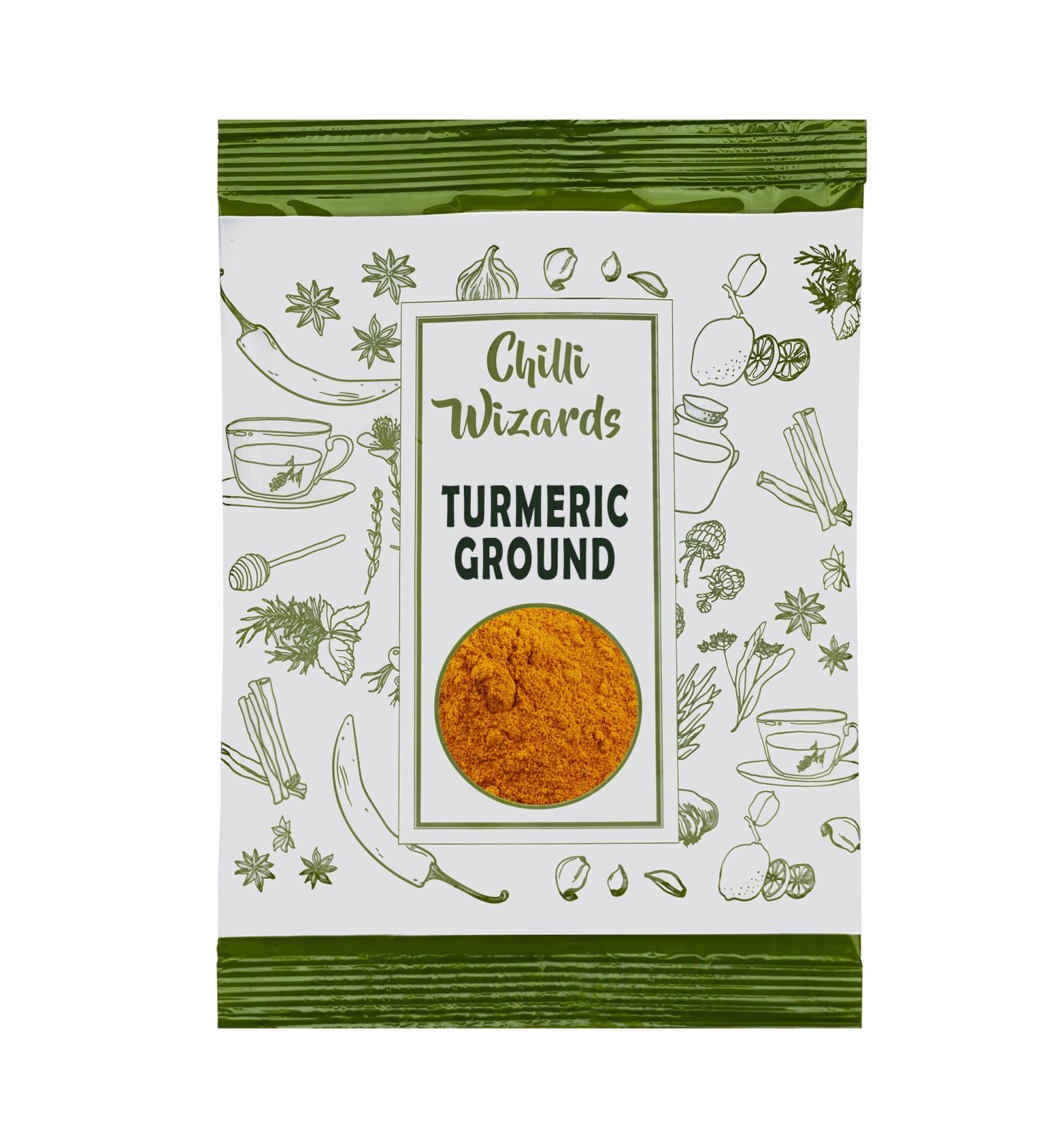 Turmeric Ground Powder - 100g - Chilli Wizards