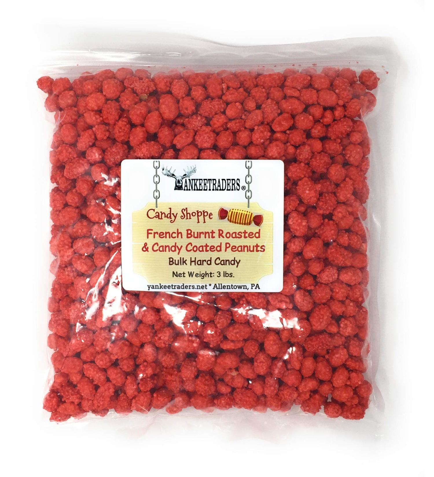YANKEETRADERS French Burnt Roasted Candy Coated Peanuts - 3 lb Bulk - Buy Online on SooperMarket.com