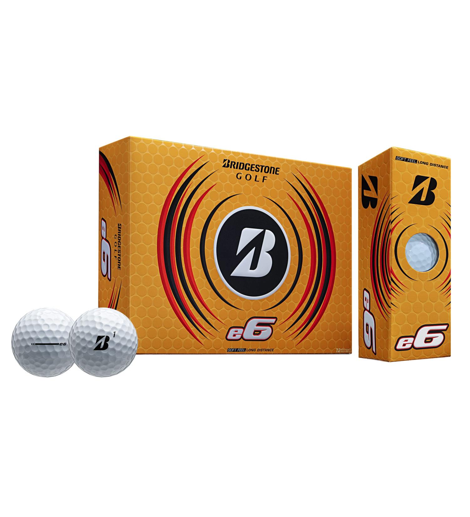 Bridgestone 2023 e6 White Golf Balls - Premium Dozen for Ultimate Performance - Buy Online on SooperMarket.com