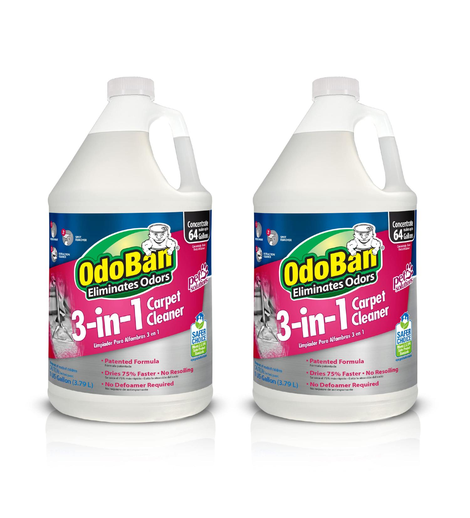 OdoBan 1 Gal 3-in-1 Carpet Cleaner 2-Pack - Powerful Cleaning Solution - Buy Online on SooperMarket.com