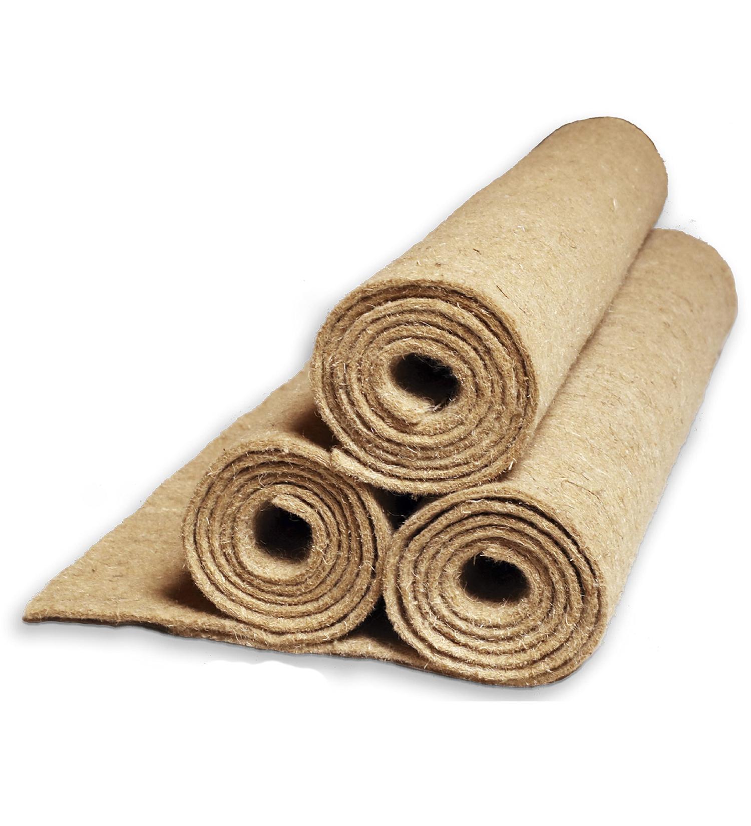 Natural Hemp Rodent Mat 100x40cm | Eco-Friendly Floor Cover for Rabbits Hamsters & Small Animals | Perfect for Cages & Stalls - Buy Online on SooperMarket.com
