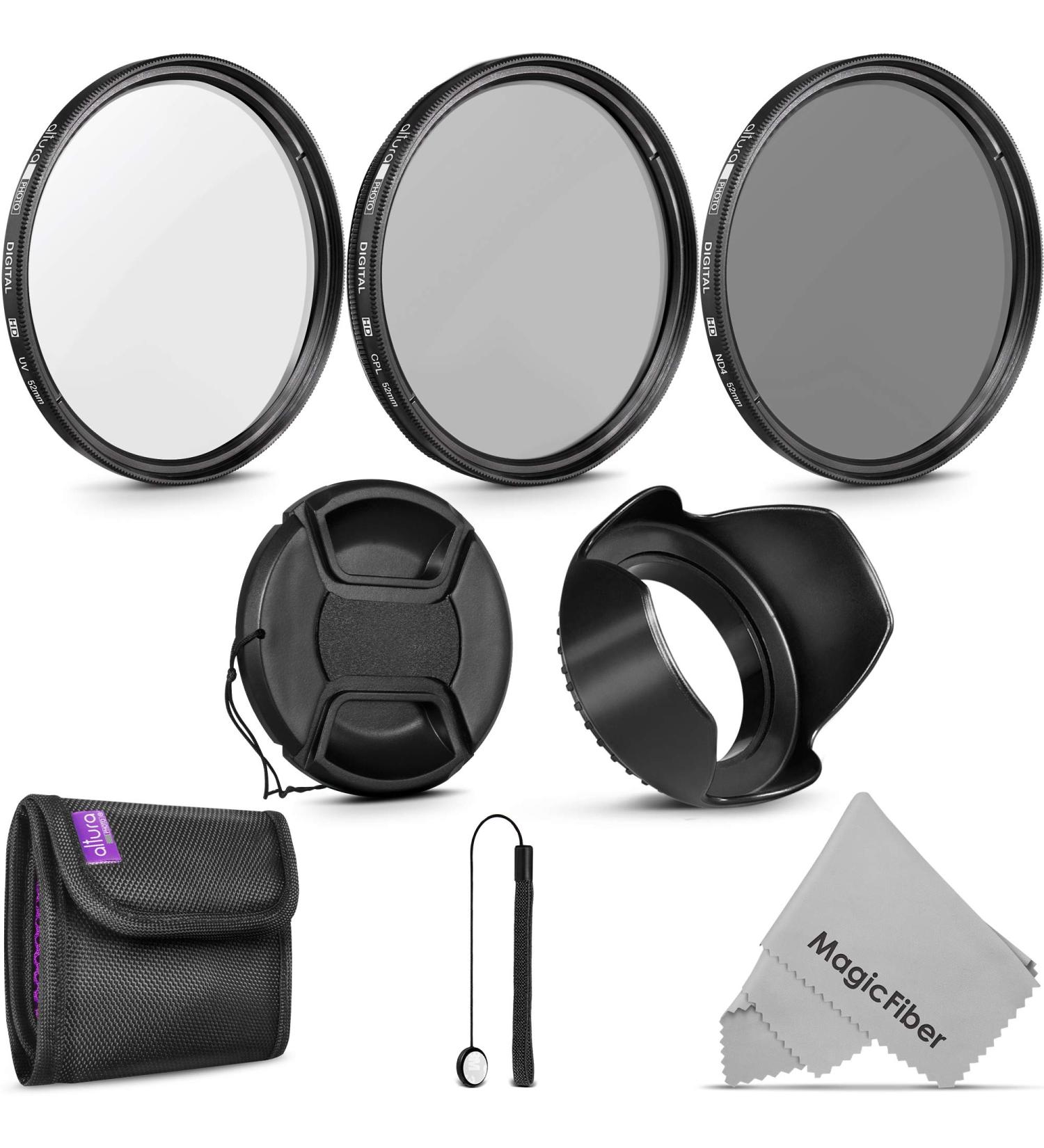 52MM Altura Photo Professional Lens Filter Kit for Nikon DSLR Cameras - Buy Online on SooperMarket.com