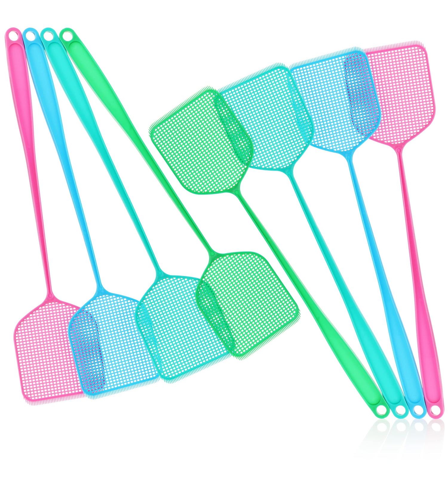 Buy COM-FOUR 8x Fly Clapping - Colorful Plastic Insect Protection 50cm | Light & Flexible Mosquito Protection - 08 Pieces - Buy Online on SooperMarket.com