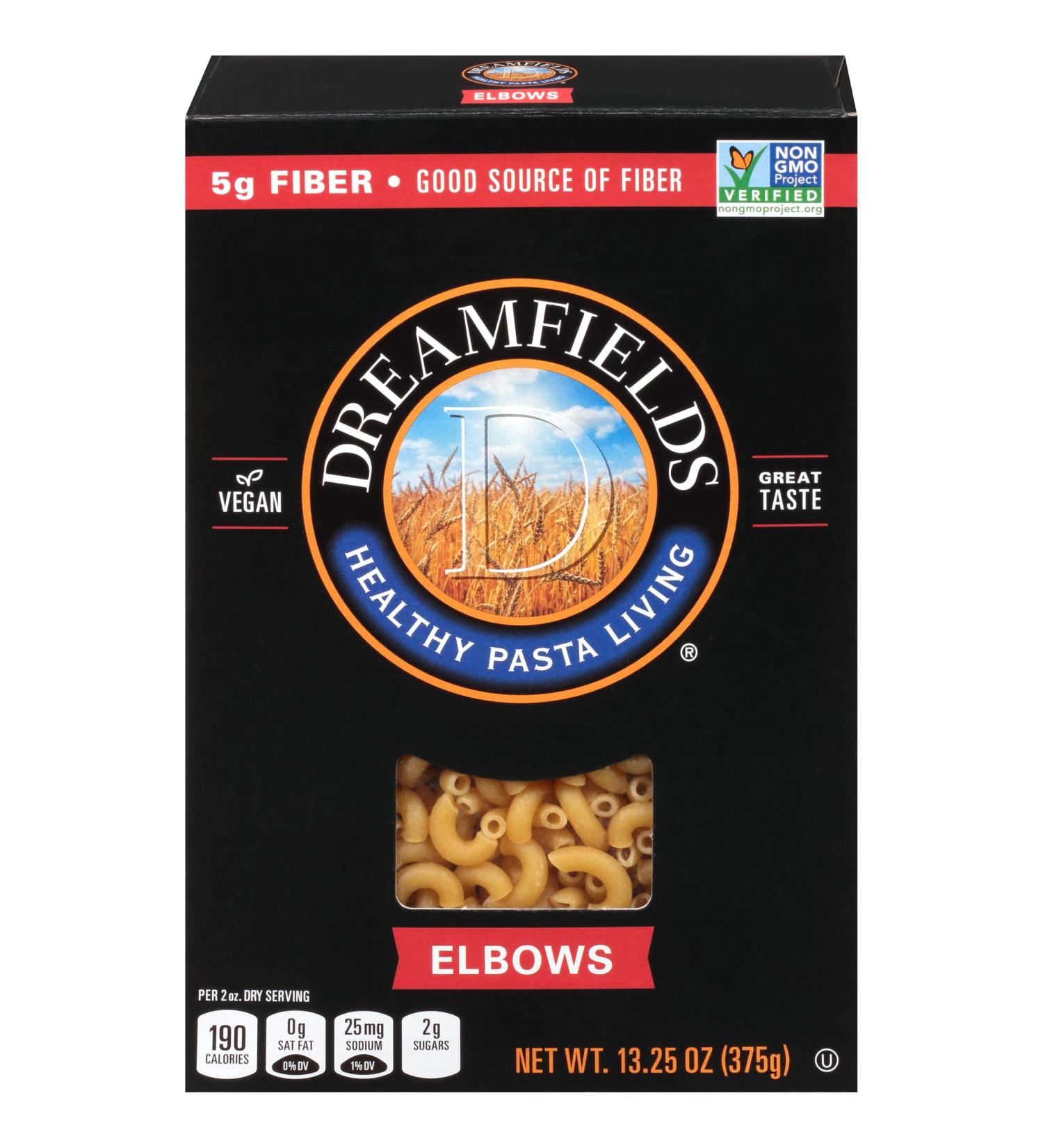 Dreamfields Healthy Pasta Living Elbows 13.25oz (Pack of 6) - Low Carb, High Fiber Pasta Option - Buy Online on SooperMarket.com