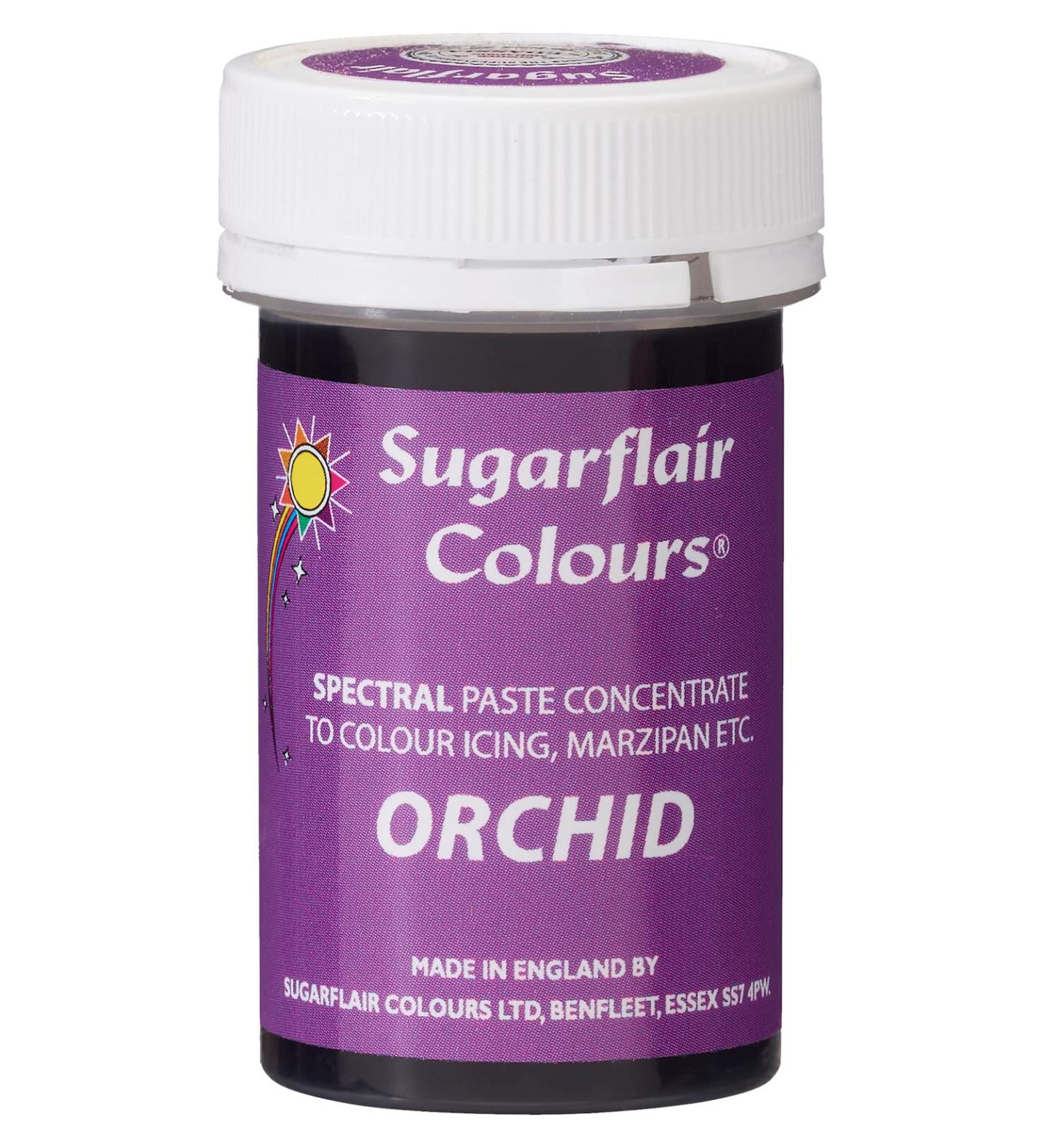 Sugarflair Orchid Spectral Food Colouring Paste - 25g | Highly Concentrated Dye for Sugar Pastes, Buttercream, and Royal Icing - Buy Online on SooperMarket.com