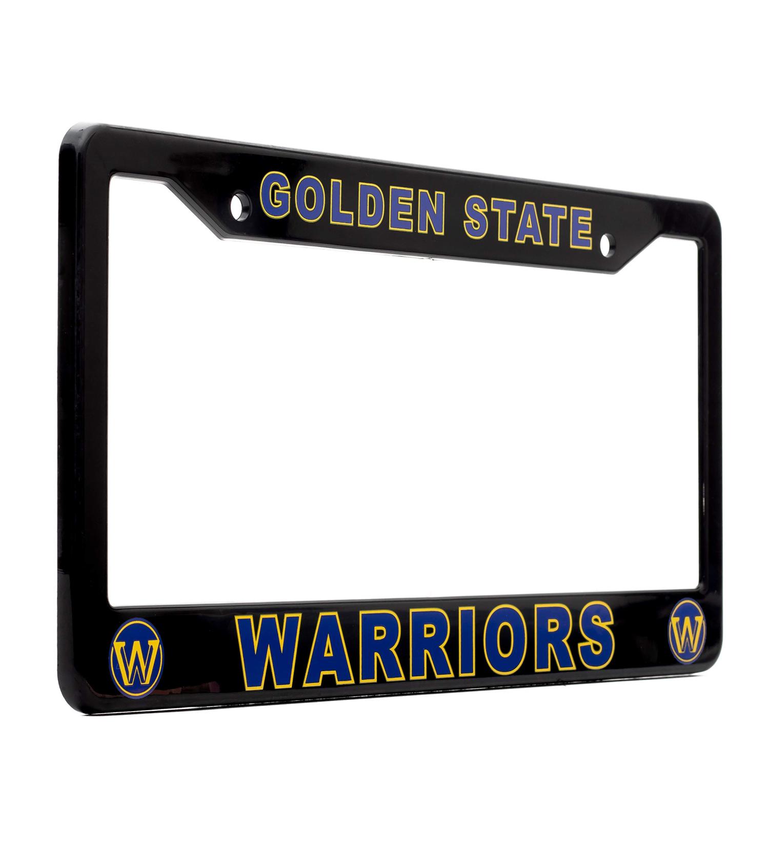 Golden State Warriors License Plate Frame - Black, 12.25 x 6.25 - Ideal Gift for Sports Fans - Slim Design - Buy Online on SooperMarket.com