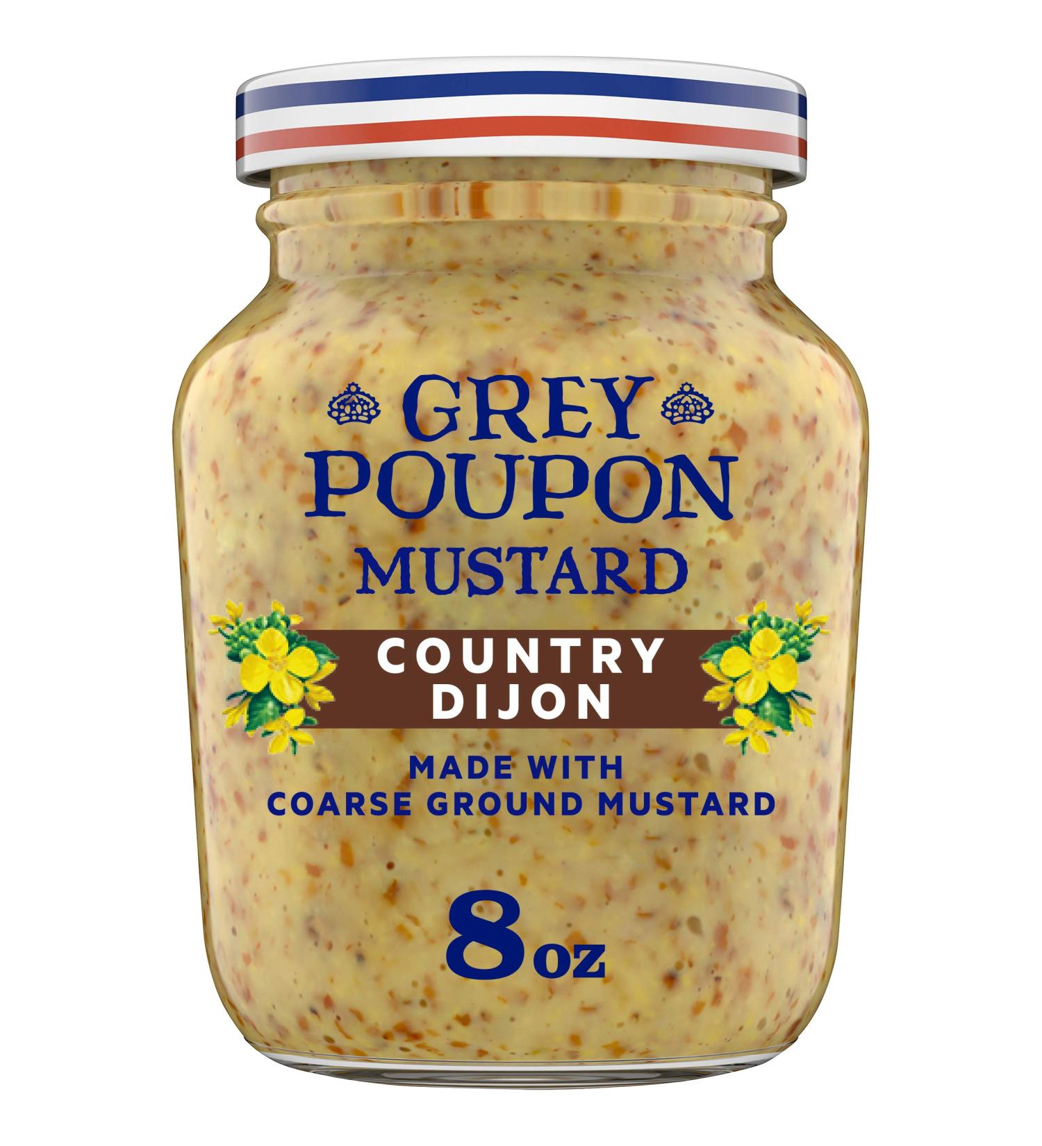 Grey Poupon Country Dijon Mustard - 8 oz Jar - Buy Online on SooperMarket.com