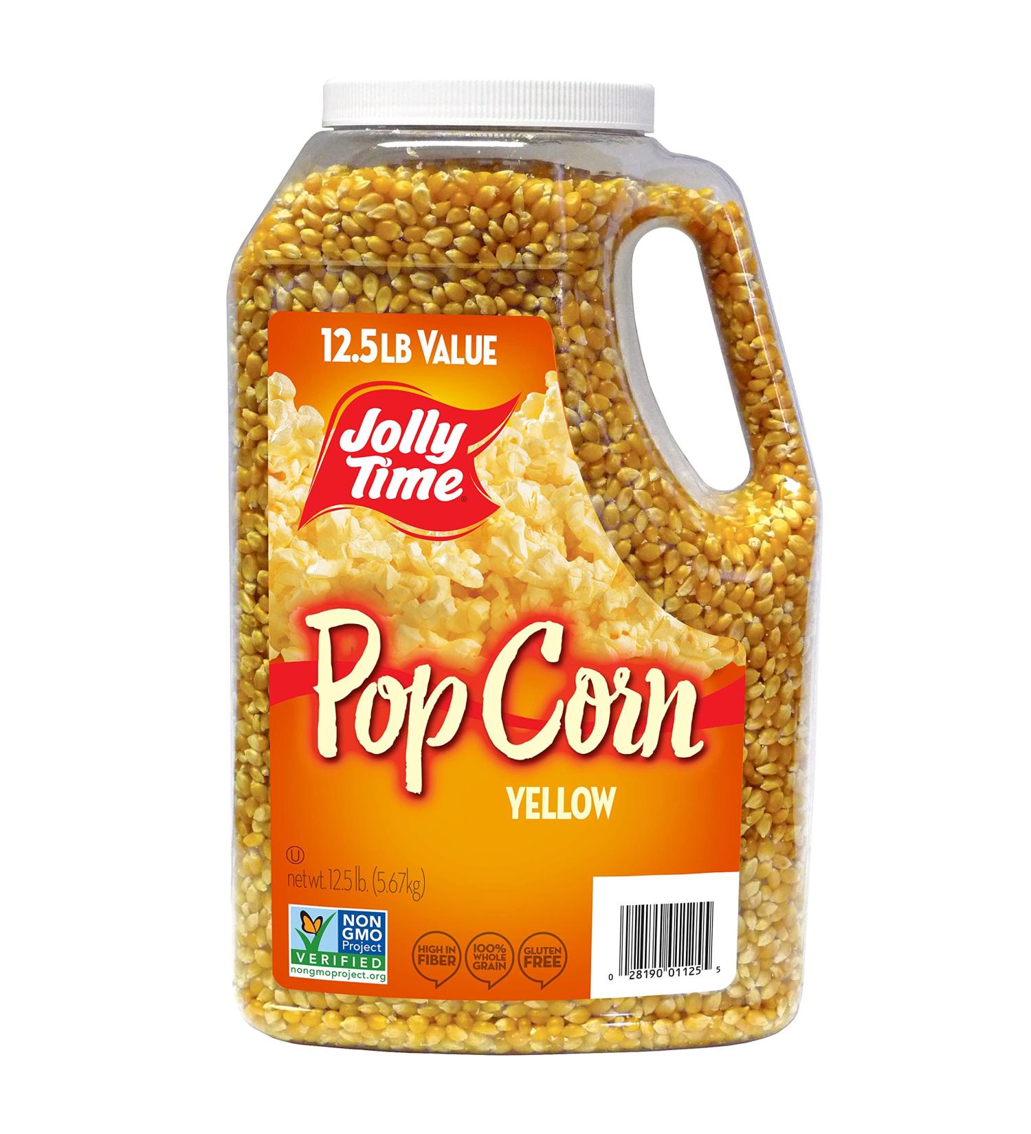 JOLLY TIME Gourmet Yellow Popcorn Kernels - 12.5 lb Jug for Popcorn Machines - 12.5 lb Pack of 1 - Buy Online on SooperMarket.com