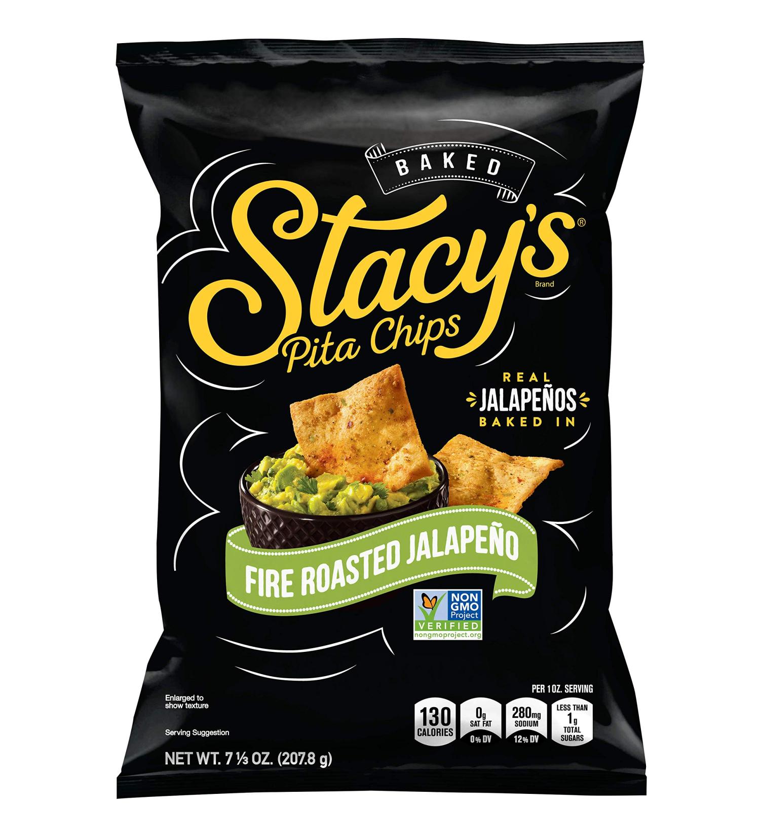 Stacy's Fire Roasted Jalapeno Pita Chips 7.33 Oz - Spicy Snack Delight - Buy Online on SooperMarket.com