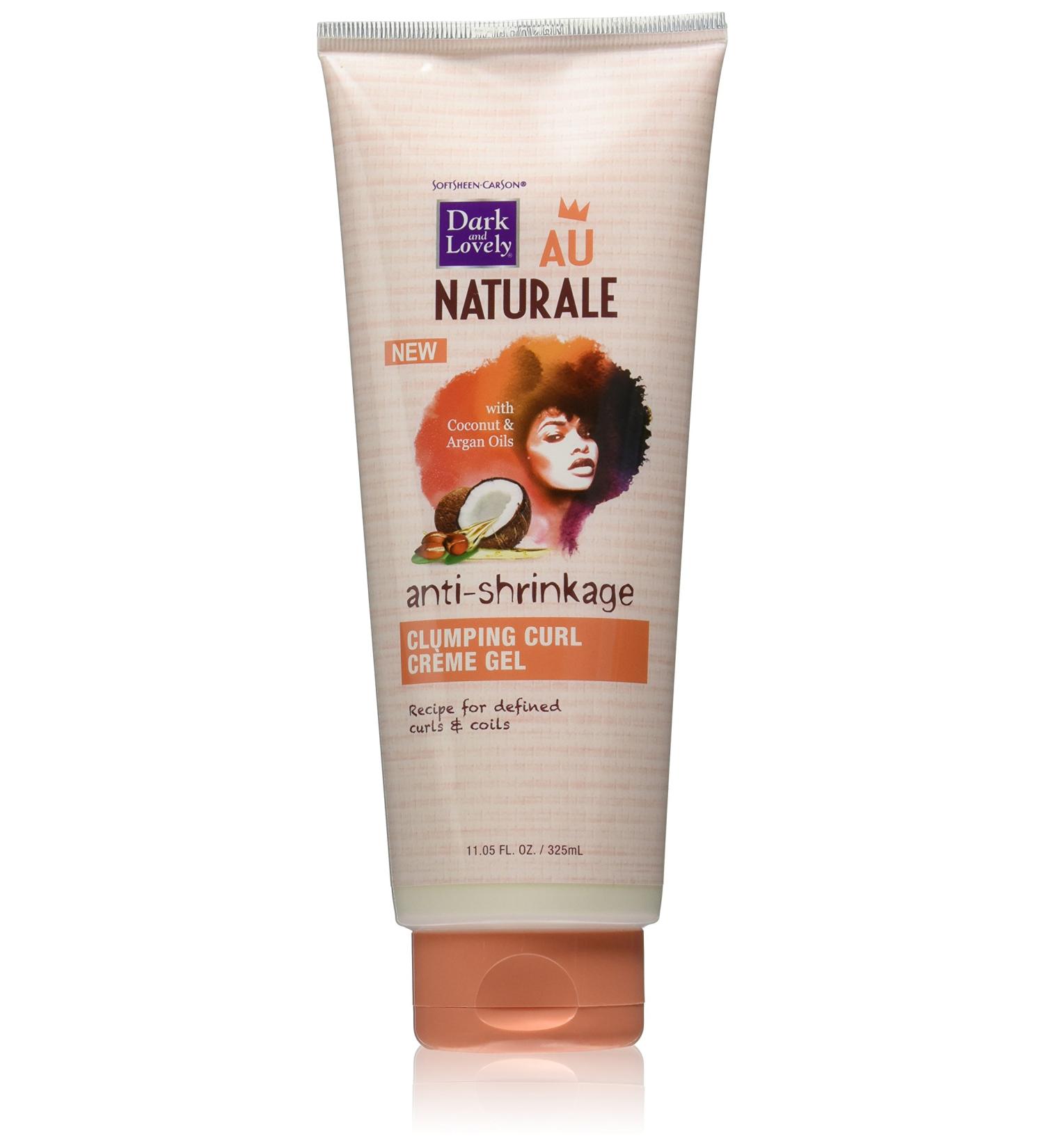 Curly Hair Products by SoftSheen-Carson Dark and Lovely Au Naturale Clumping Curl Cr me Gel with Coconut Oil and Argan Oil Defines Curls and Coils Paraben Free 11.05 fl oz
