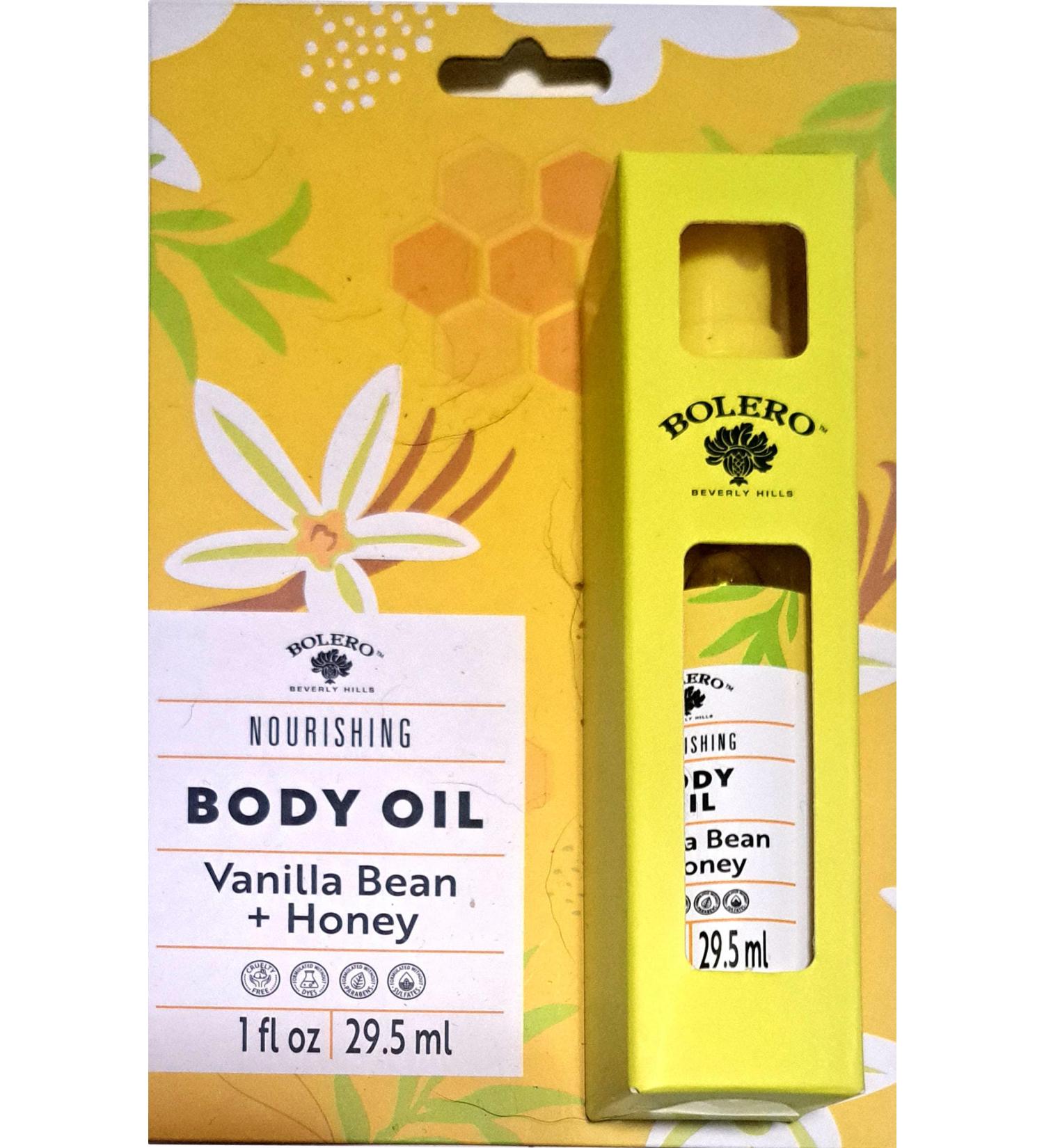Nourishing Body Oil - Vanilla Bean & Honey for all skin types 1fl oz./29.5ml