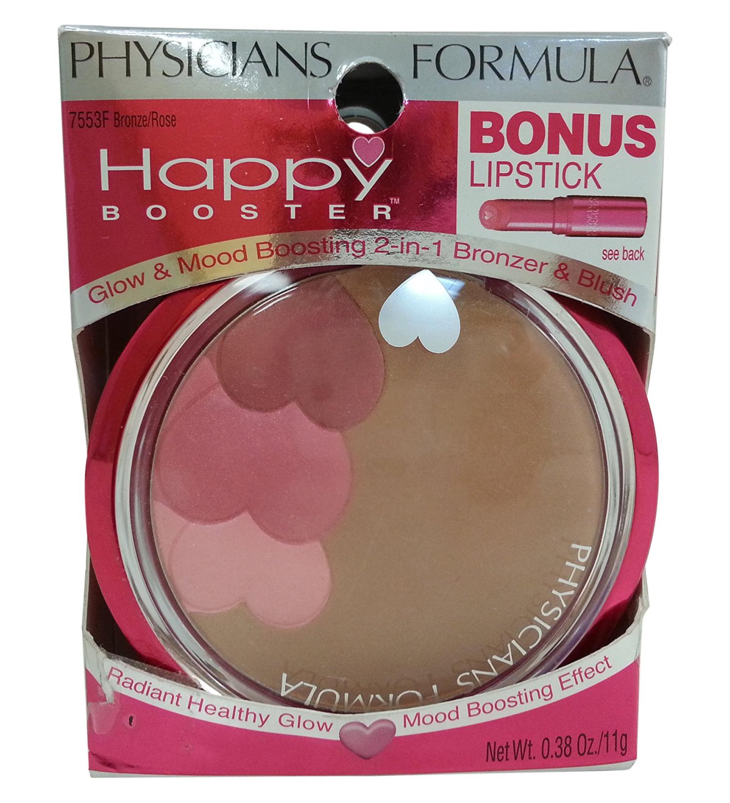 Physician's Formula Happy Booster Bronzer and Blush  Bronze/Rose  0.38 oz.