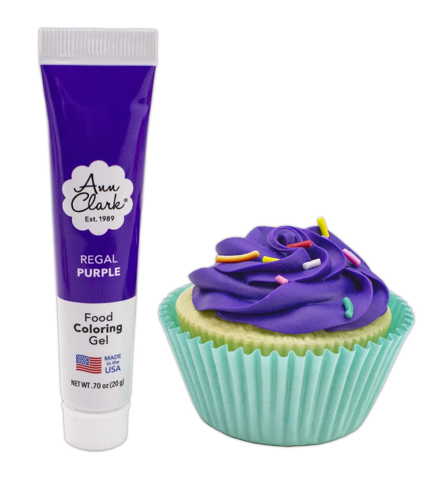 Ann Clark Regal Purple Food Coloring Gel - .70 oz (20g) | Vegan, Kosher, Non-GMO | Made in USA - Buy Online on SooperMarket.com
