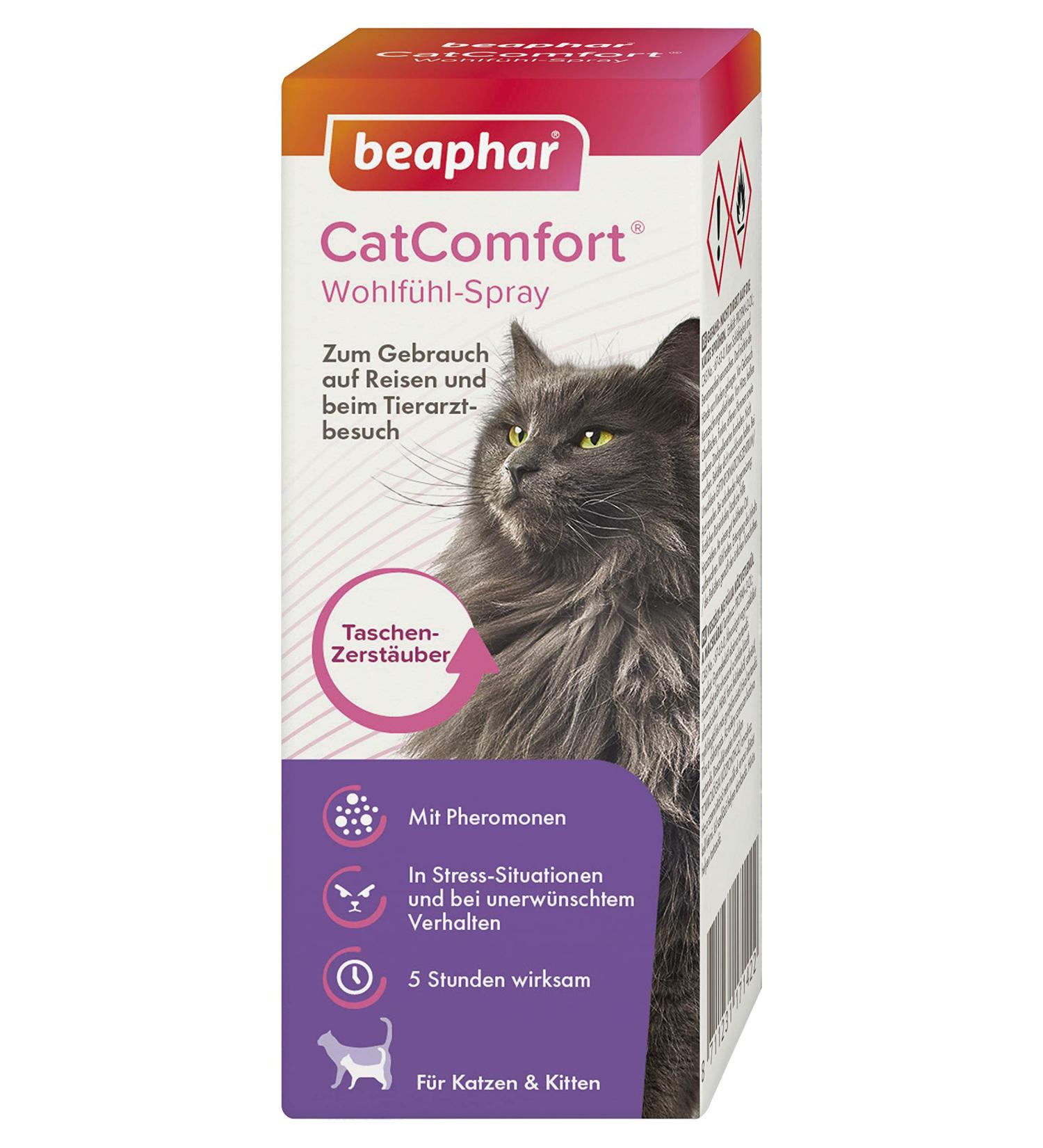 Beaphar CatComfort Spray - Instant Calming Pheromones for Cats & Kittens - 30ml Travel & Vet Use - Buy Online on SooperMarket.com