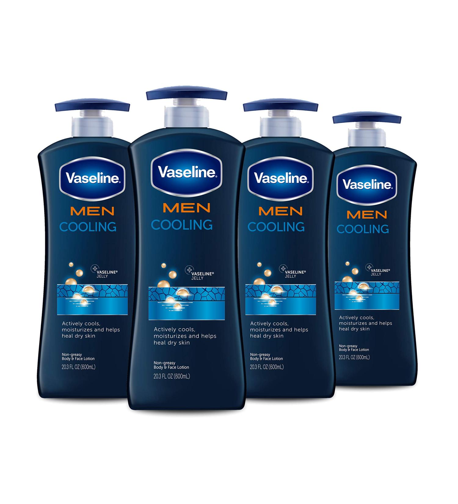 Vaseline Men Healing Moisture Cooling Body Lotion 20.3 Fl. Oz - Pack of 4 - Buy Online on SooperMarket.com