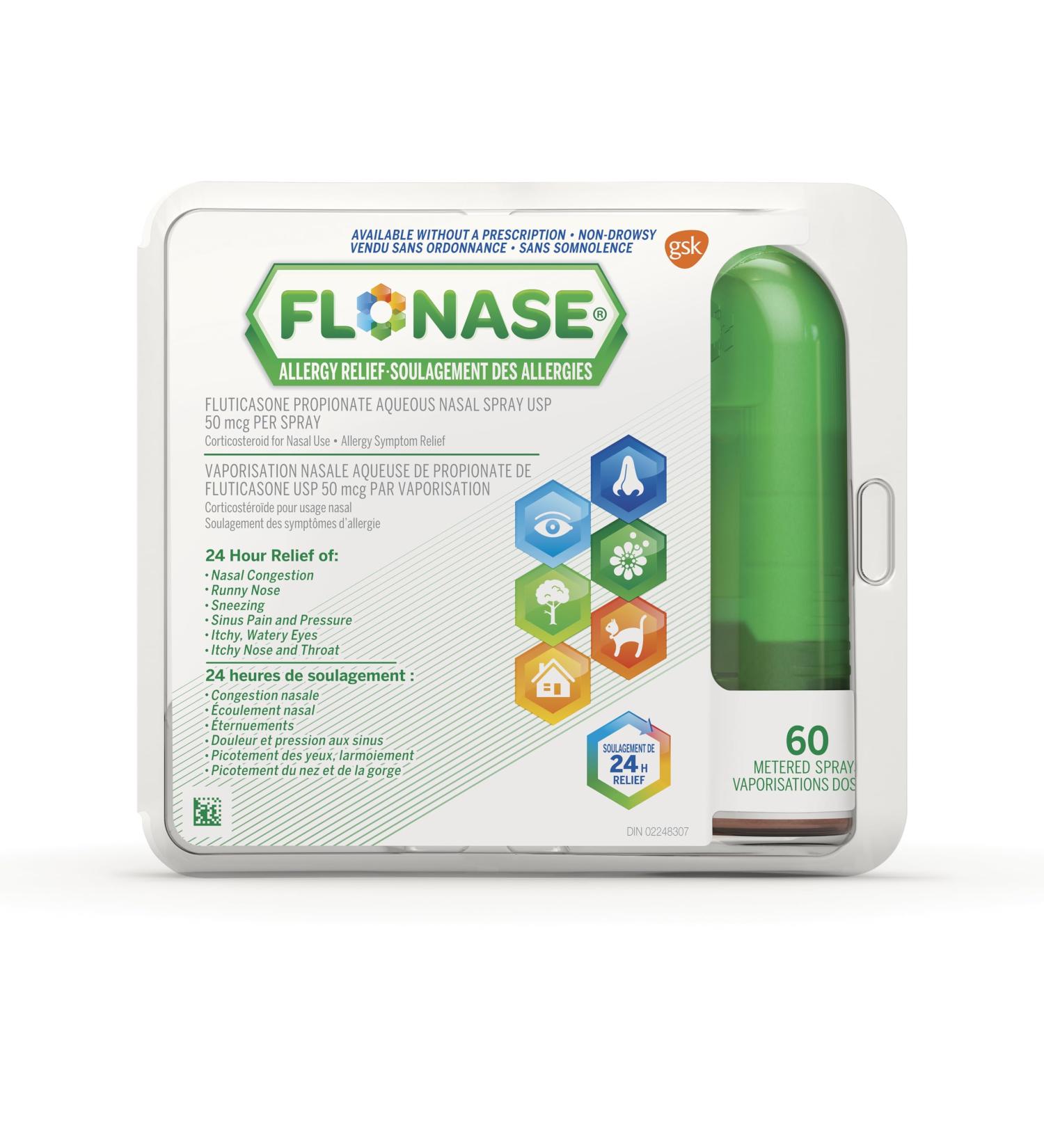 Flonase Allergy Relief Nasal Spray 60 Metered Sprays - Buy Online on SooperMarket.com