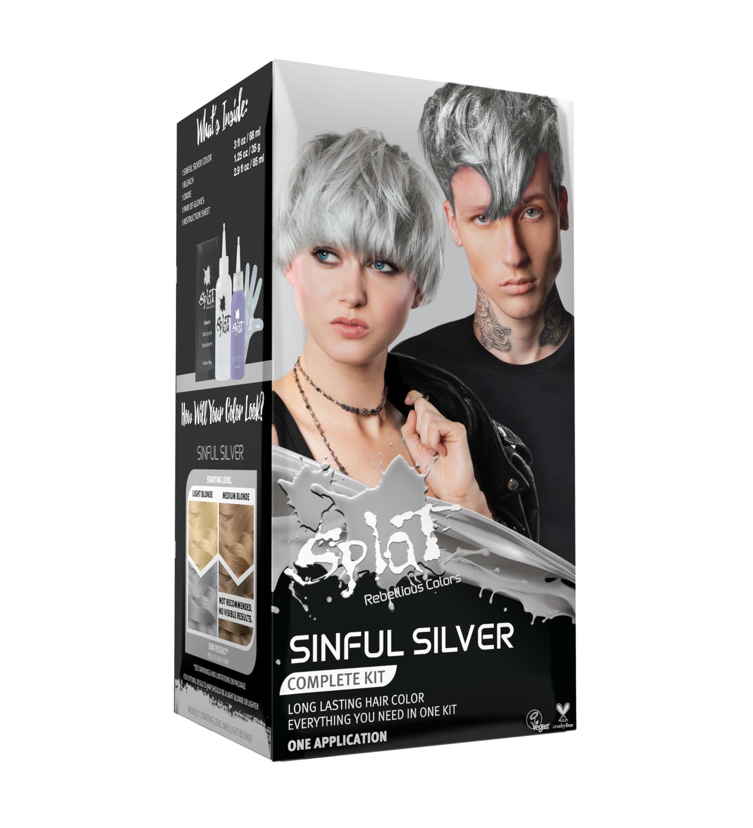 Original Complete Kit with Bleach - Sinful Silver | Best International Shipping & Top Quality Hair Color - Buy Online on SooperMarket.com