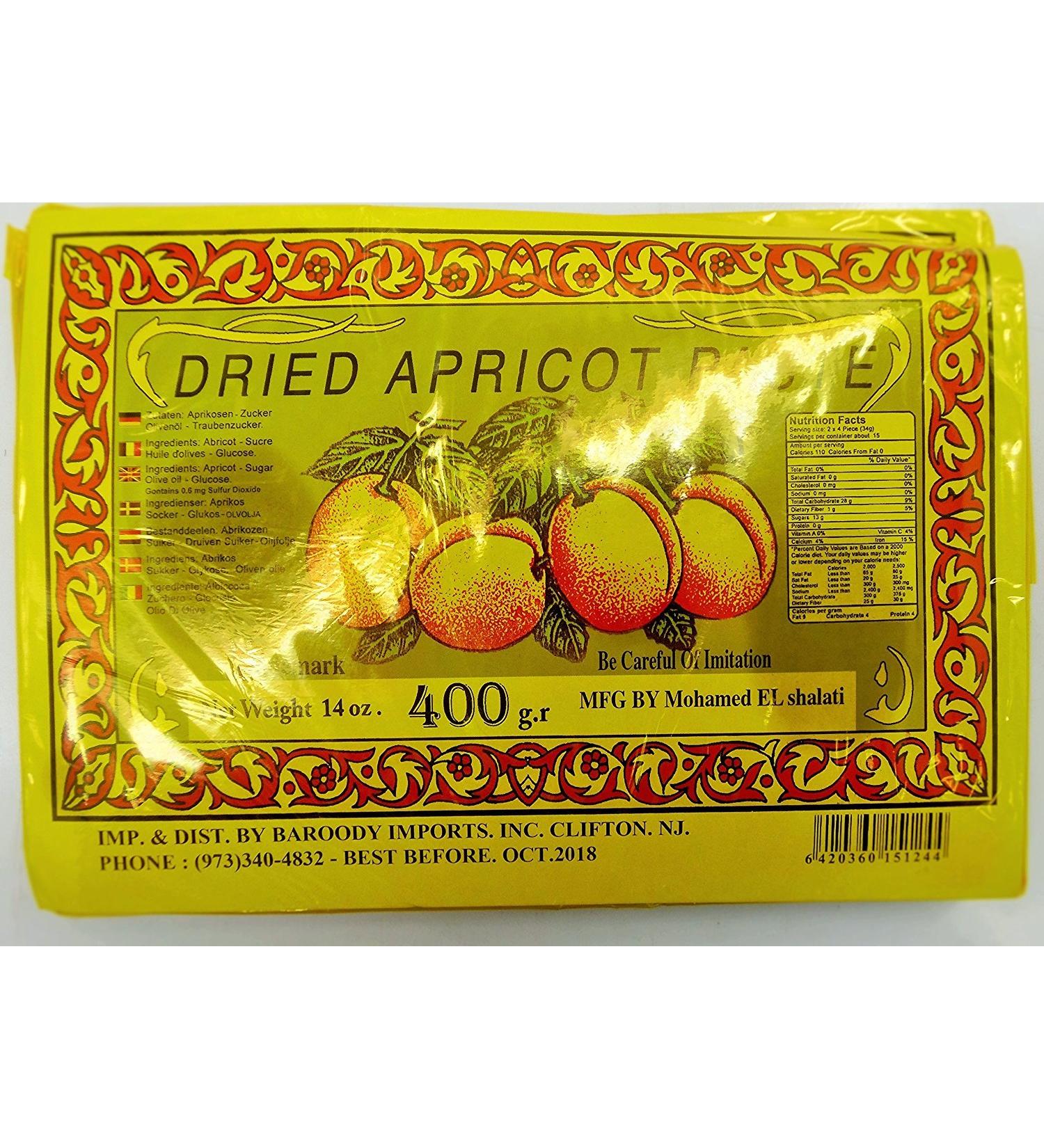 Dried Apricot Fruit Paste Sheet 3 Pack