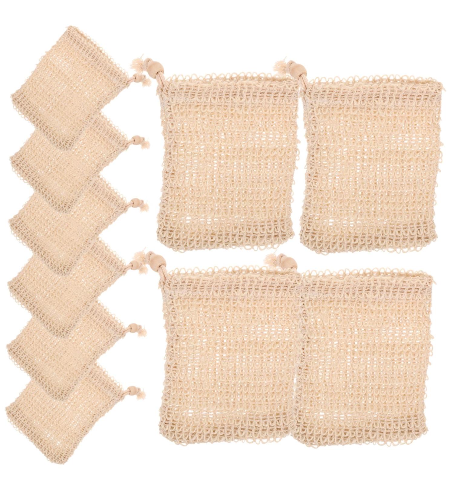 FRCOLOR 30 Pcs Bubble Net Soap Foaming Bags | Eco-Friendly Loofah Pouch & Sisal Soap Saver | Perfect for Handmade Soap & Easy to Hang - Buy Online on SooperMarket.com