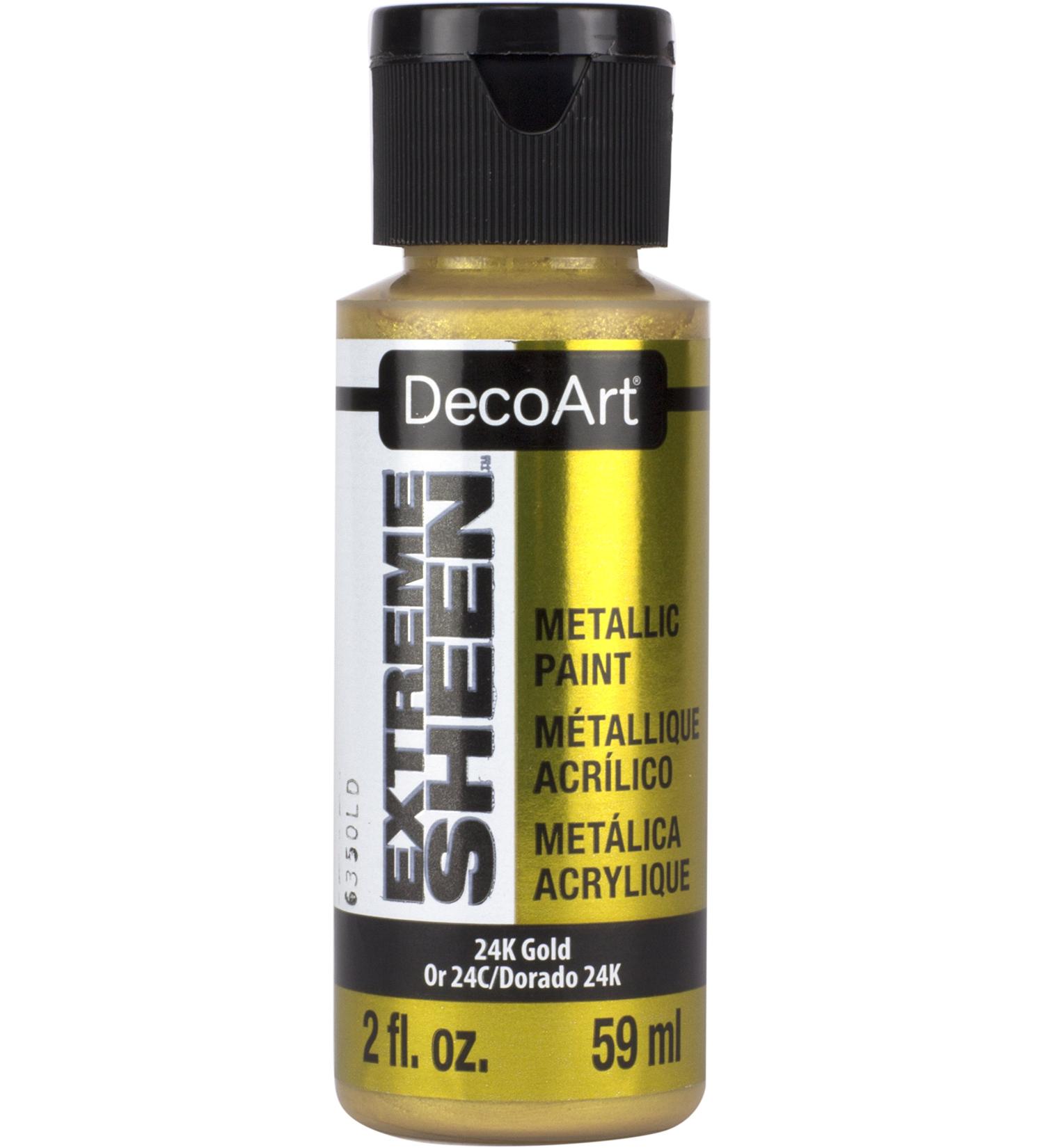 DecoArt Extreme Sheen Paint- 24k Gold 2fl oz 2 Fl Oz (Pack of 1) 24k Gold - Buy Online on SooperMarket.com