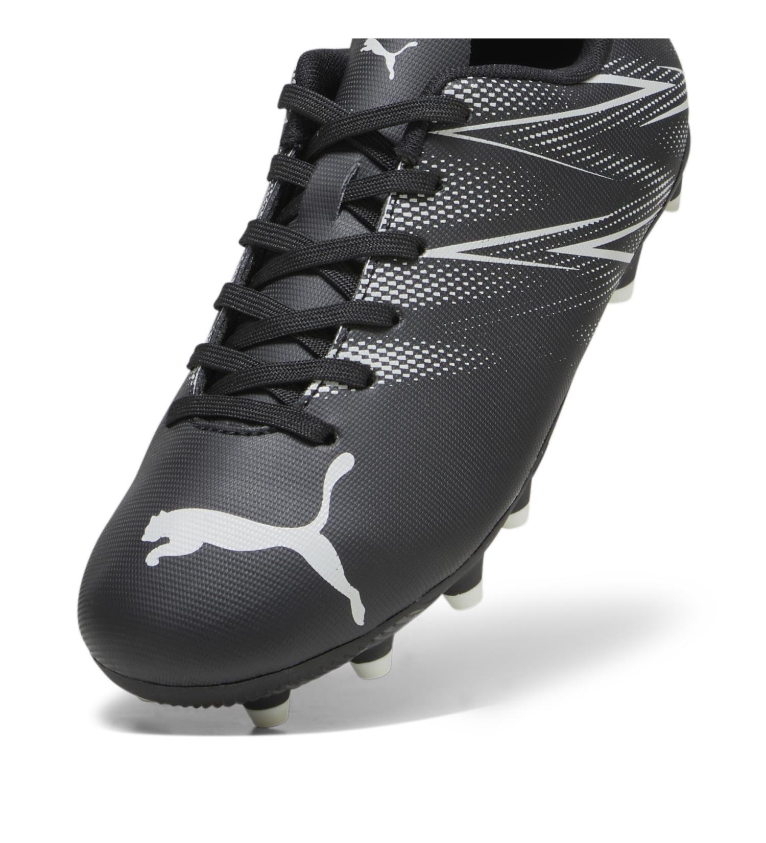PUMA Unisex Kids Attacanto FG/AG Jr Soccer Shoes - 33 EU Black & Silver Mist - International Shipping Available - Buy Online on SooperMarket.com