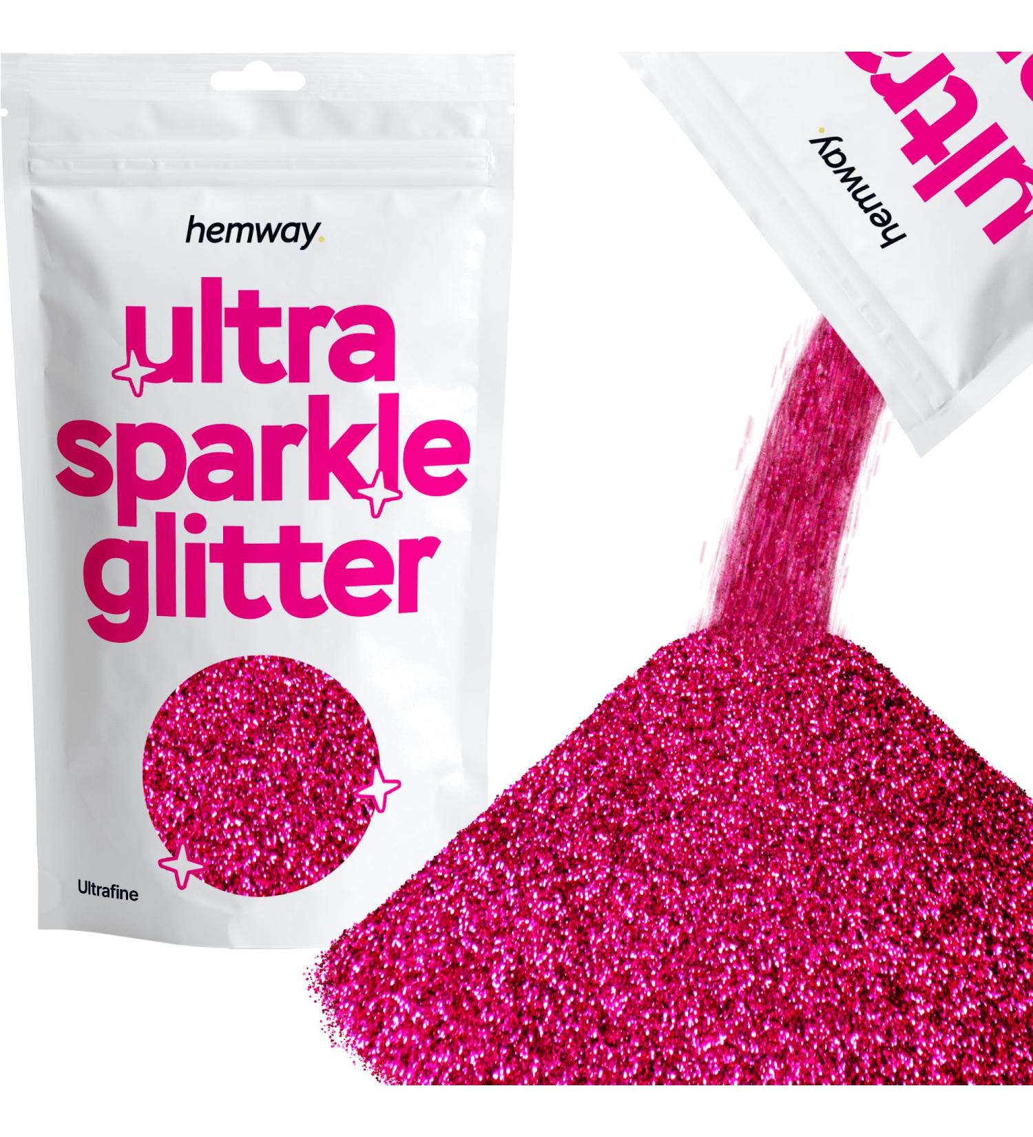 Buy Hemway Ultrafine Sparkle Glitter 100g - Dark Rose Pink Cosmetic Safe | International Shipping Available - Buy Online on SooperMarket.com
