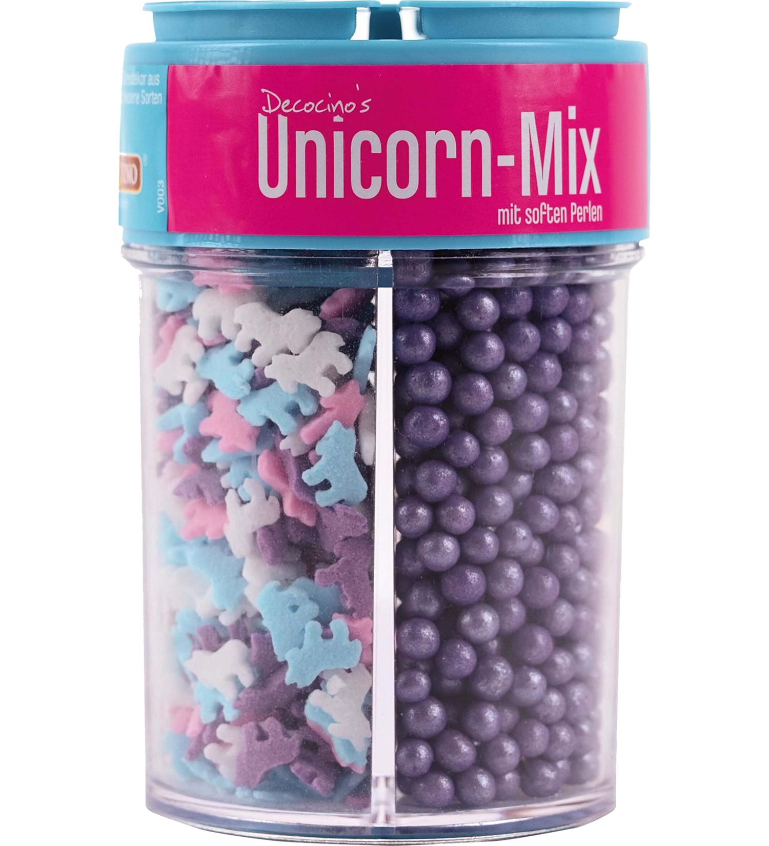 Decocino Unicorn Mix - 90g Sugar Pearls & Streukonfetti for Cake Muffins & Fondant Decoration - Buy Online on SooperMarket.com
