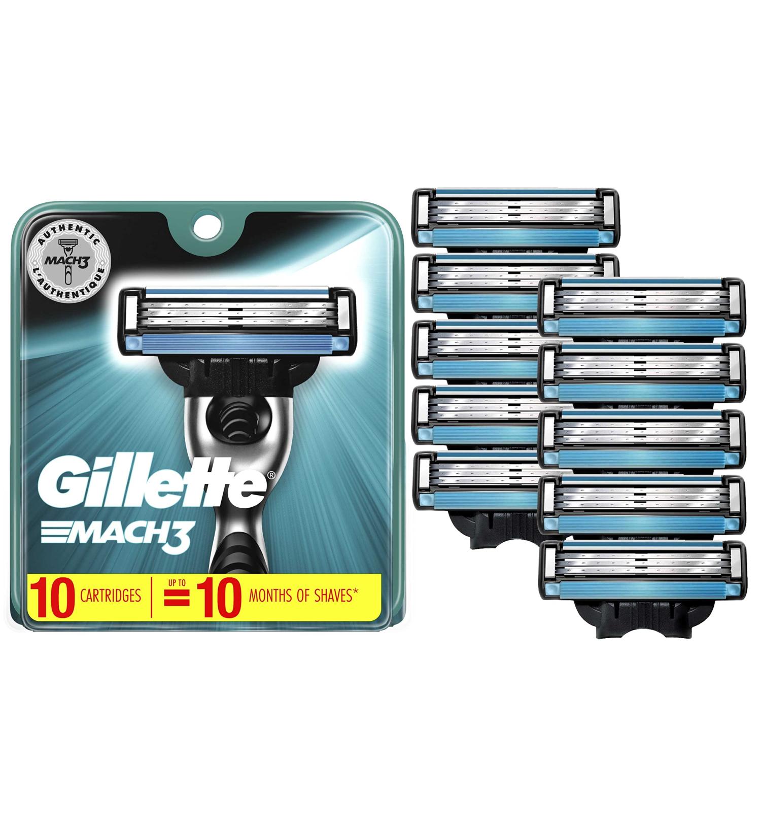 Gillette Mach3 Men's Razor Blade Refills - 10 Count - Buy Online on SooperMarket.com