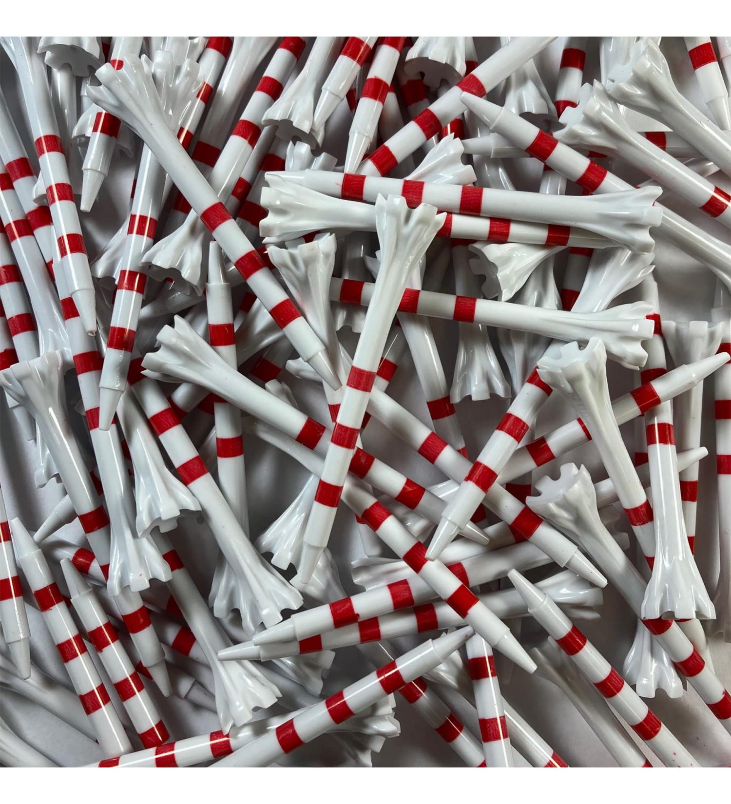 Champ 2-3/4 Stripe Golf Tee 100 Count - White/Red FLYtee - Buy Now - Buy Online on SooperMarket.com