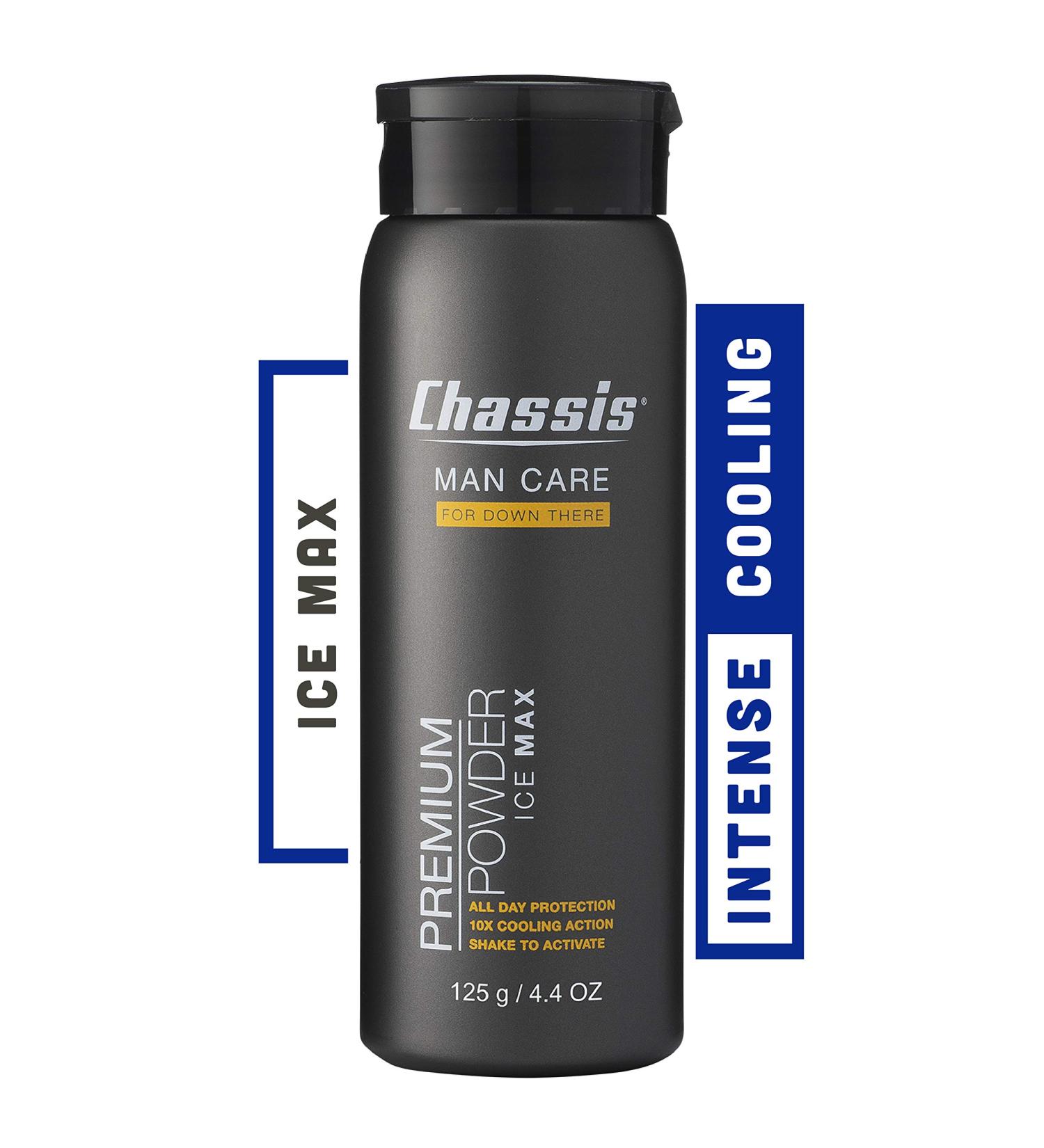 Chassis Man Care Premium Powder Ice Max 4 oz - Refreshing Menâ€™s Body Powder - Buy Online on SooperMarket.com