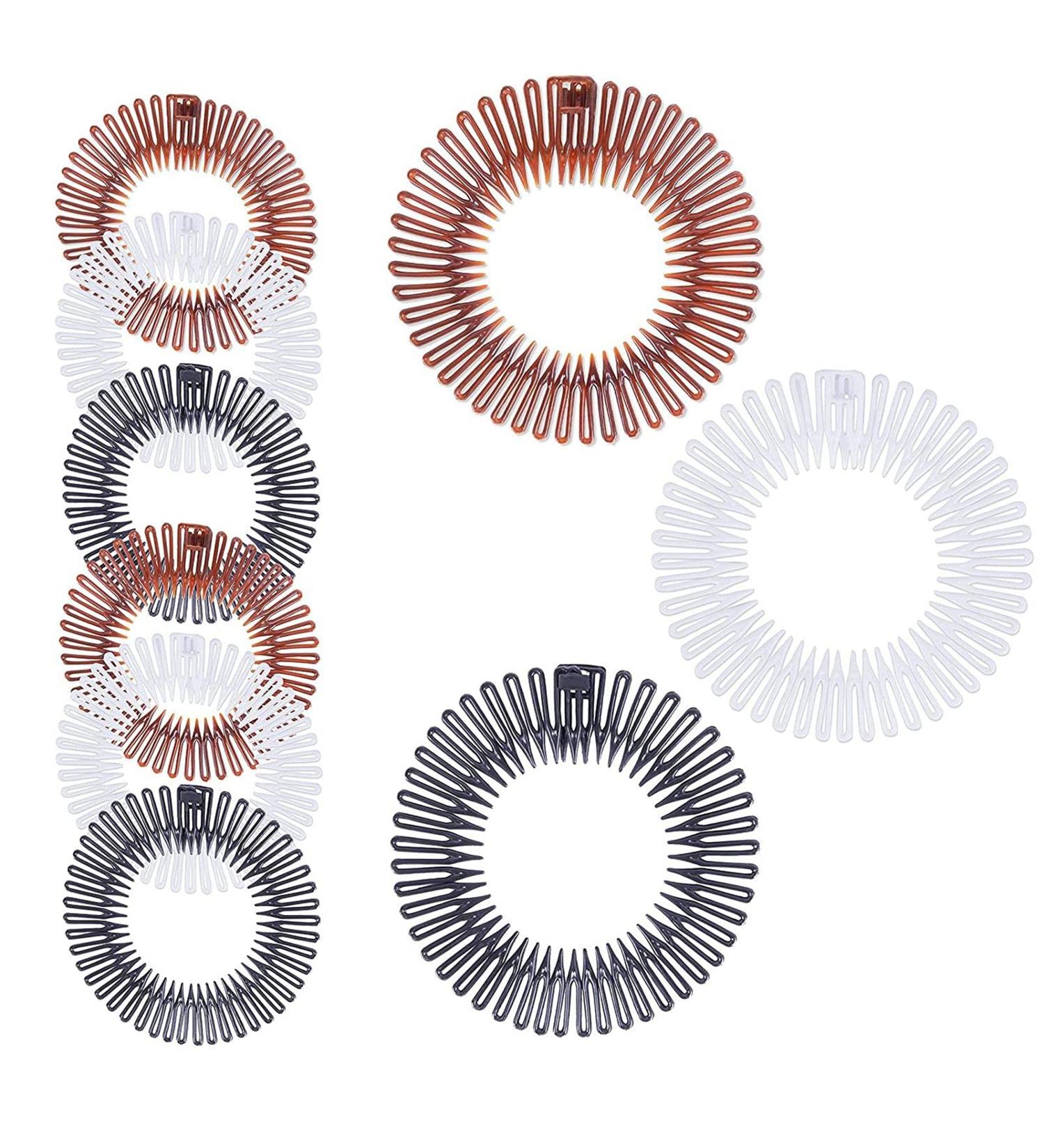 90s Zig Zag Circle Headbands for Women's Hair - 12 Pack (3 Colors) | Shop Now! - Buy Online on SooperMarket.com