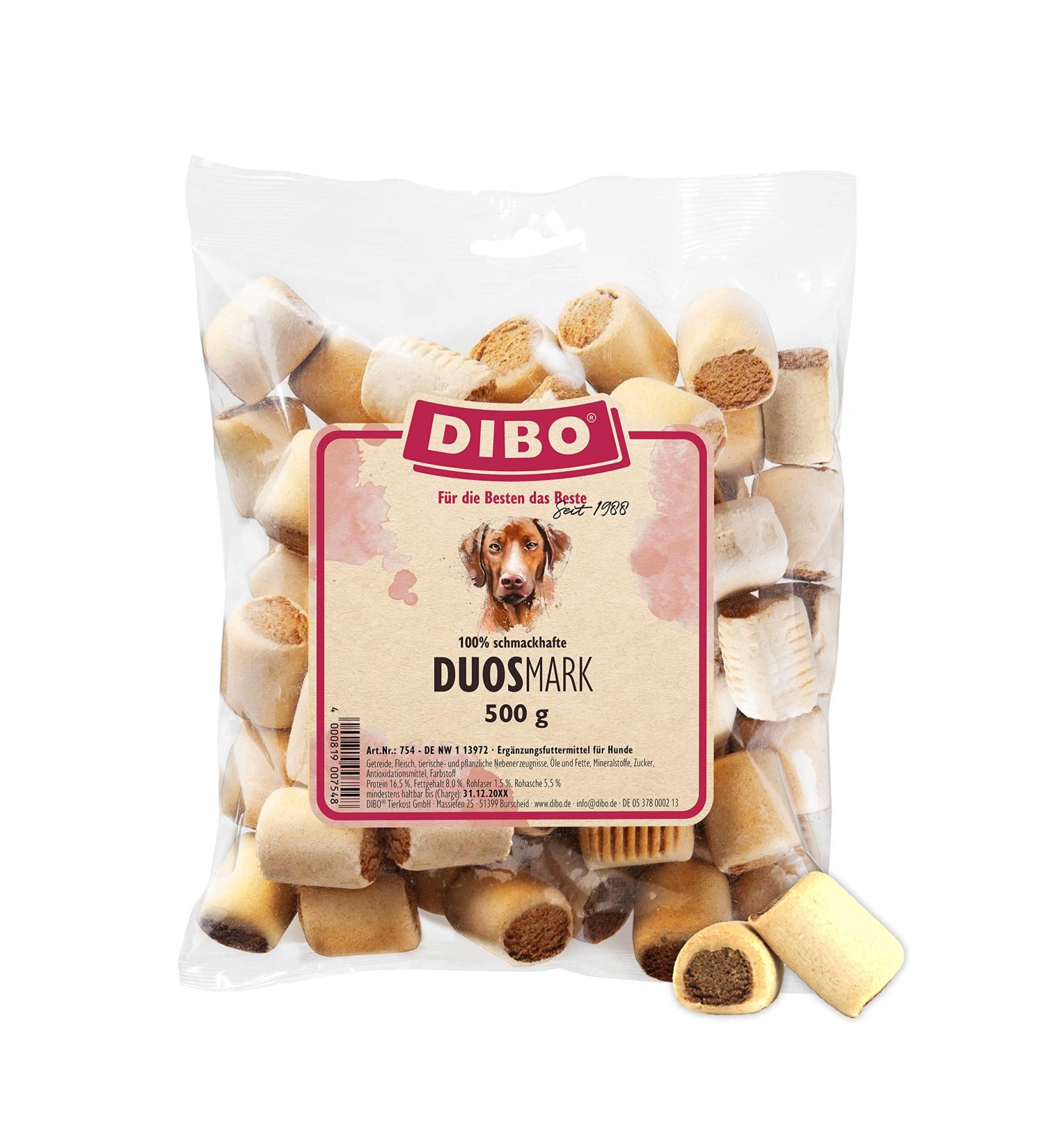 Dibo Duos-Mark 500g Dog Treats | Healthy Natural B.A.R.F. Biscuits for Dogs | Premium Dog Food & Snacks - Buy Online on SooperMarket.com