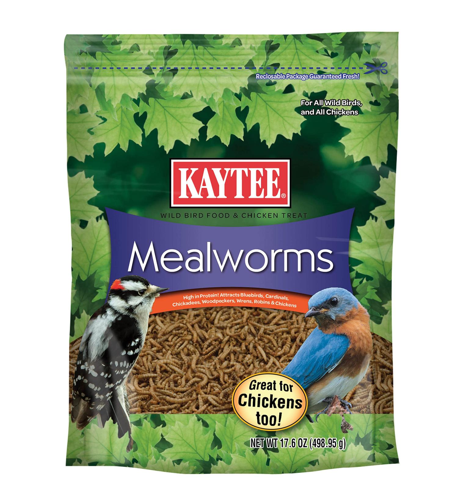 Kaytee Mealworm Food Pouch 17.6 oz - Premium Bird Food for Healthy Mealworms - Buy Online on SooperMarket.com